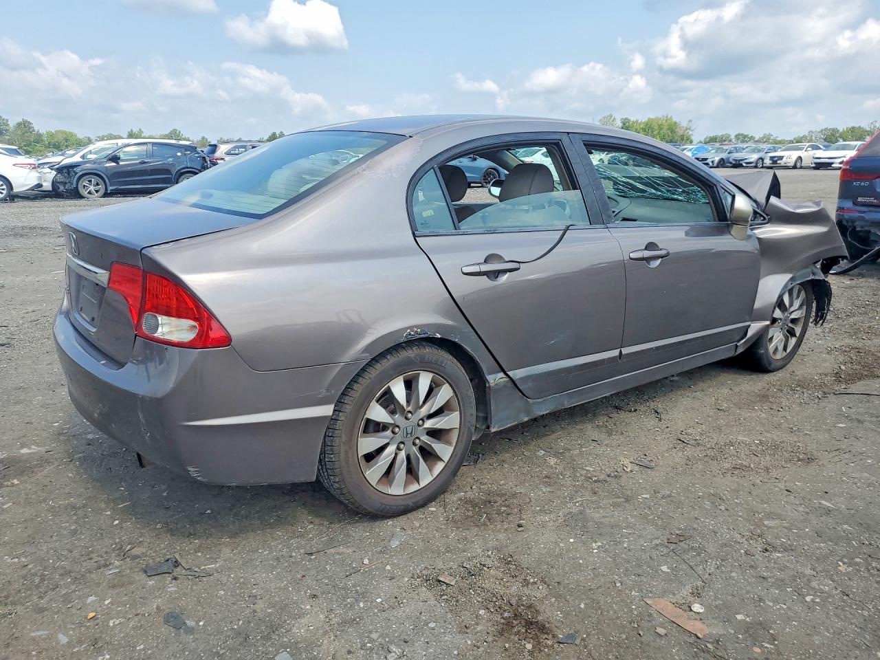 2009 Honda Civic Ex Gray vin: 1HGFA16859L013088
