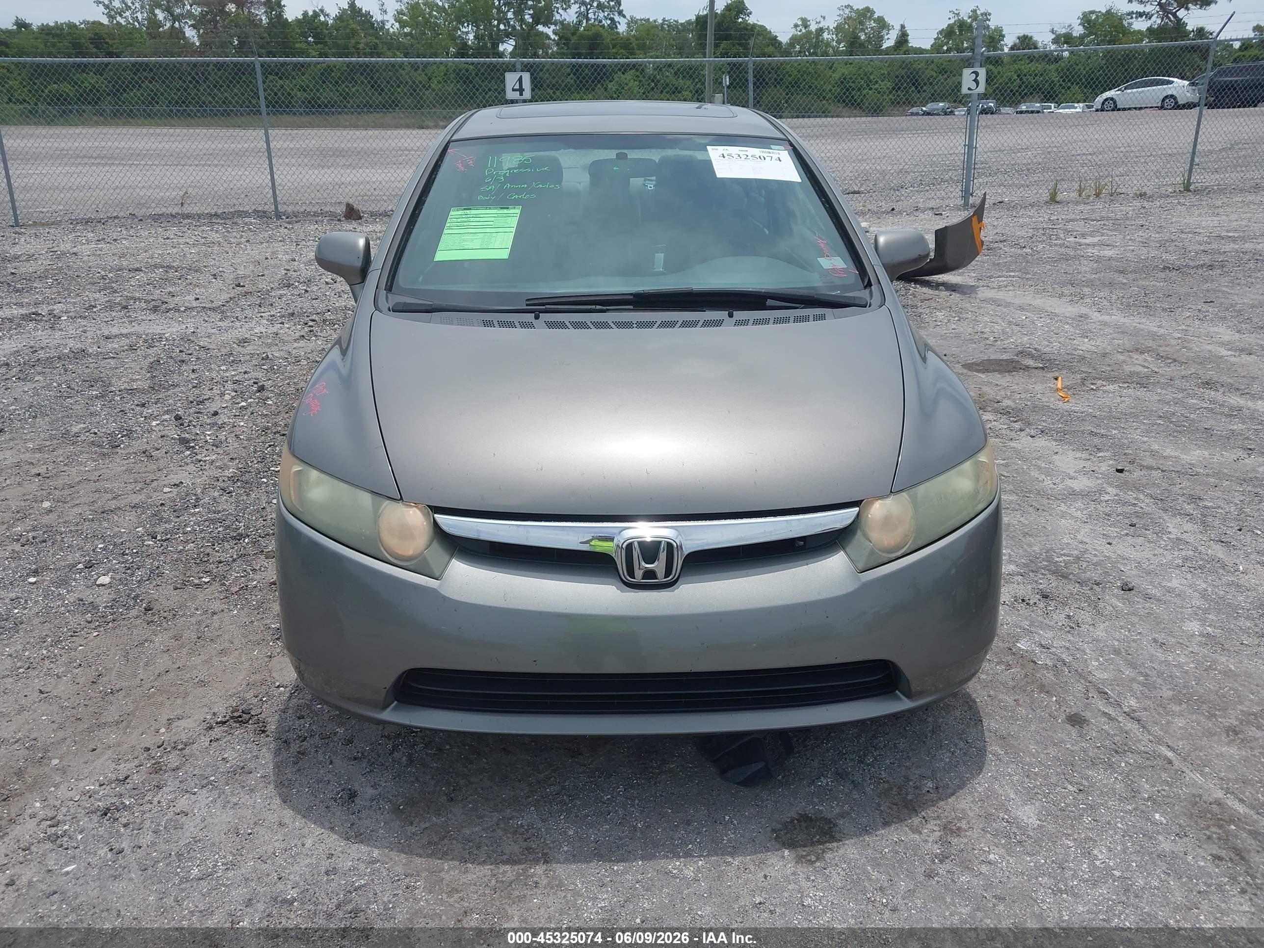 2006 Honda Civic Ex Gray vin: 1HGFA16866L024483
