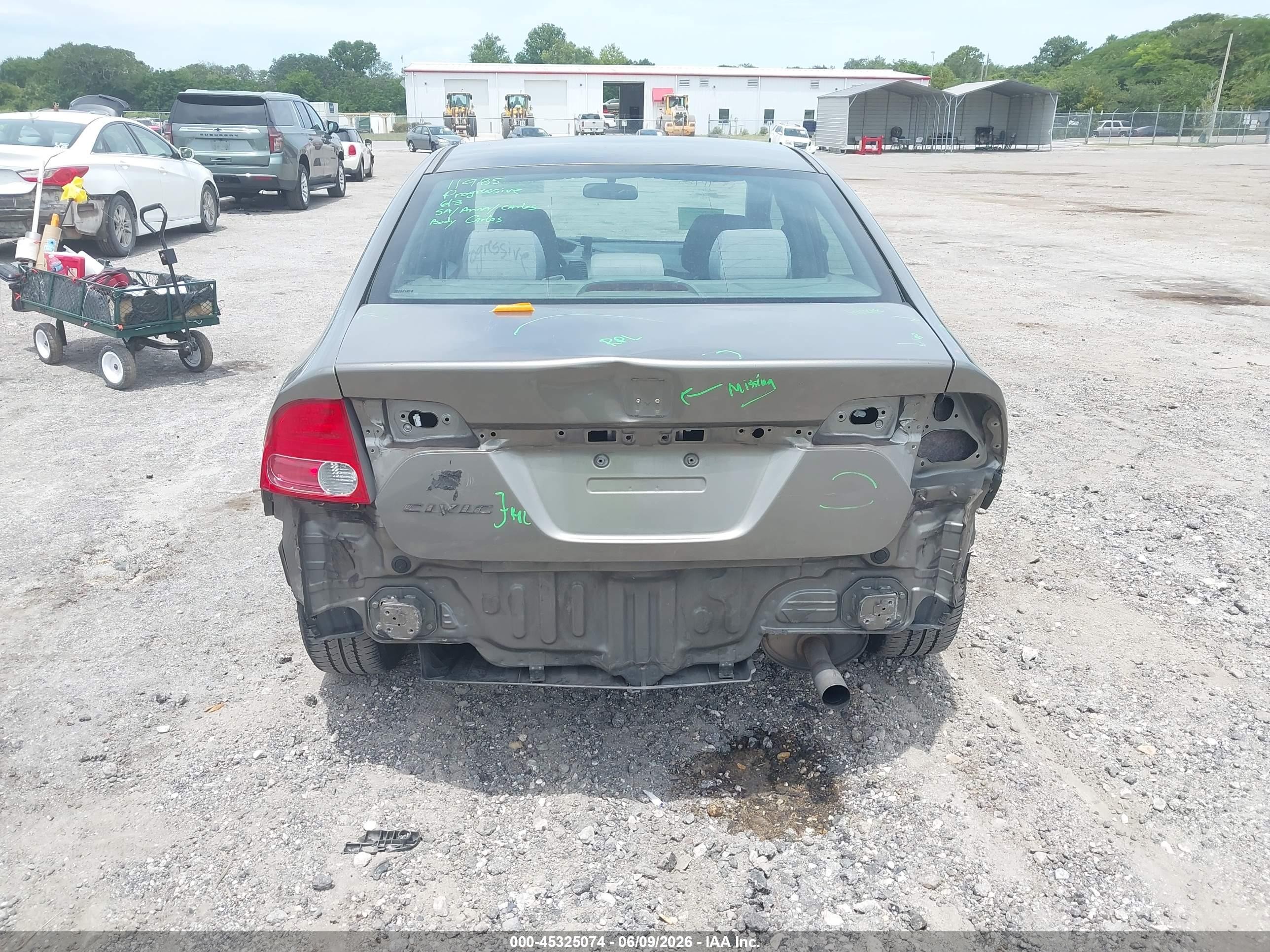 2006 Honda Civic Ex Gray vin: 1HGFA16866L024483