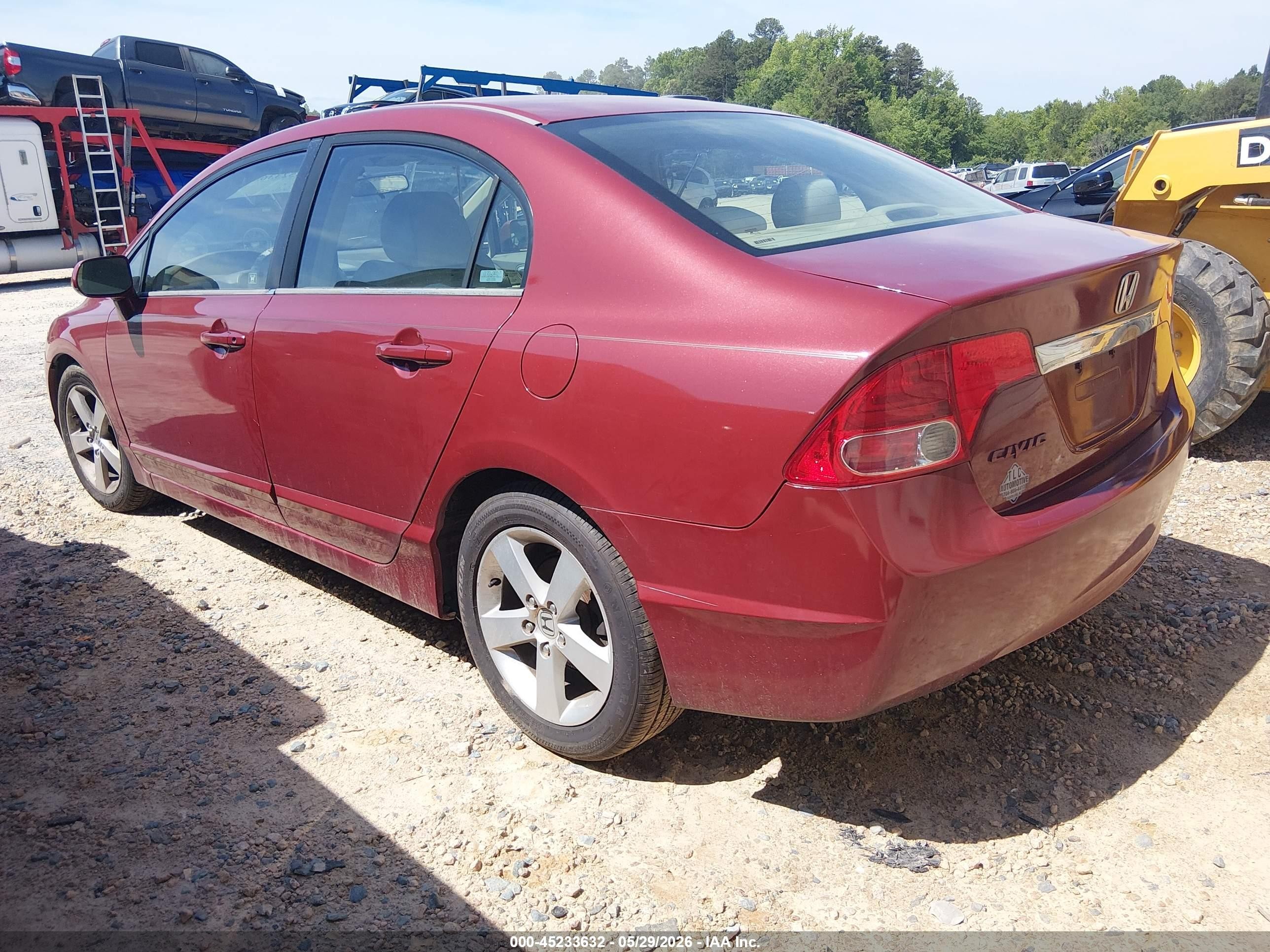 2006 Honda Civic Ex Red vin: 1HGFA16866L084036