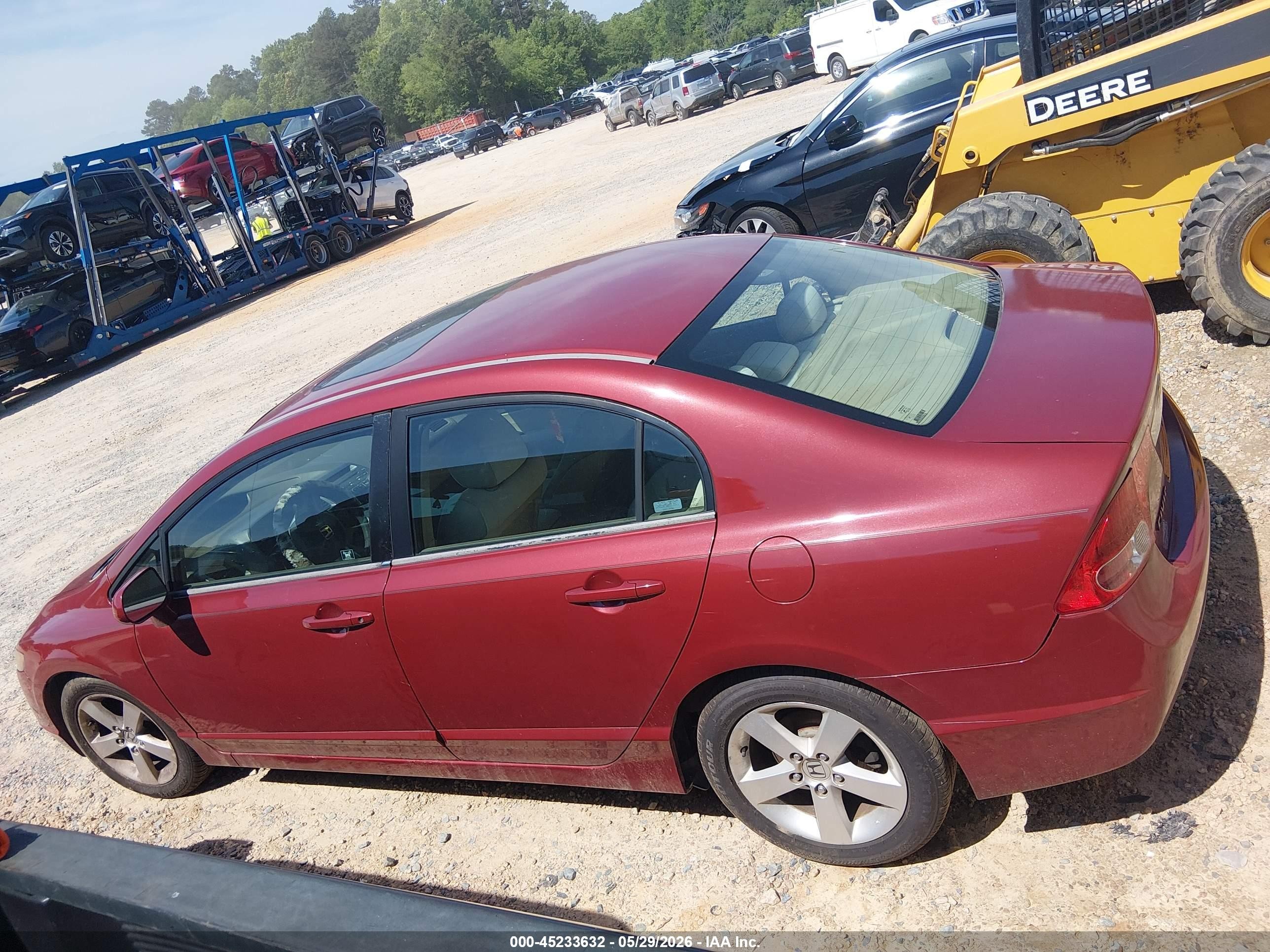 2006 Honda Civic Ex Red vin: 1HGFA16866L084036