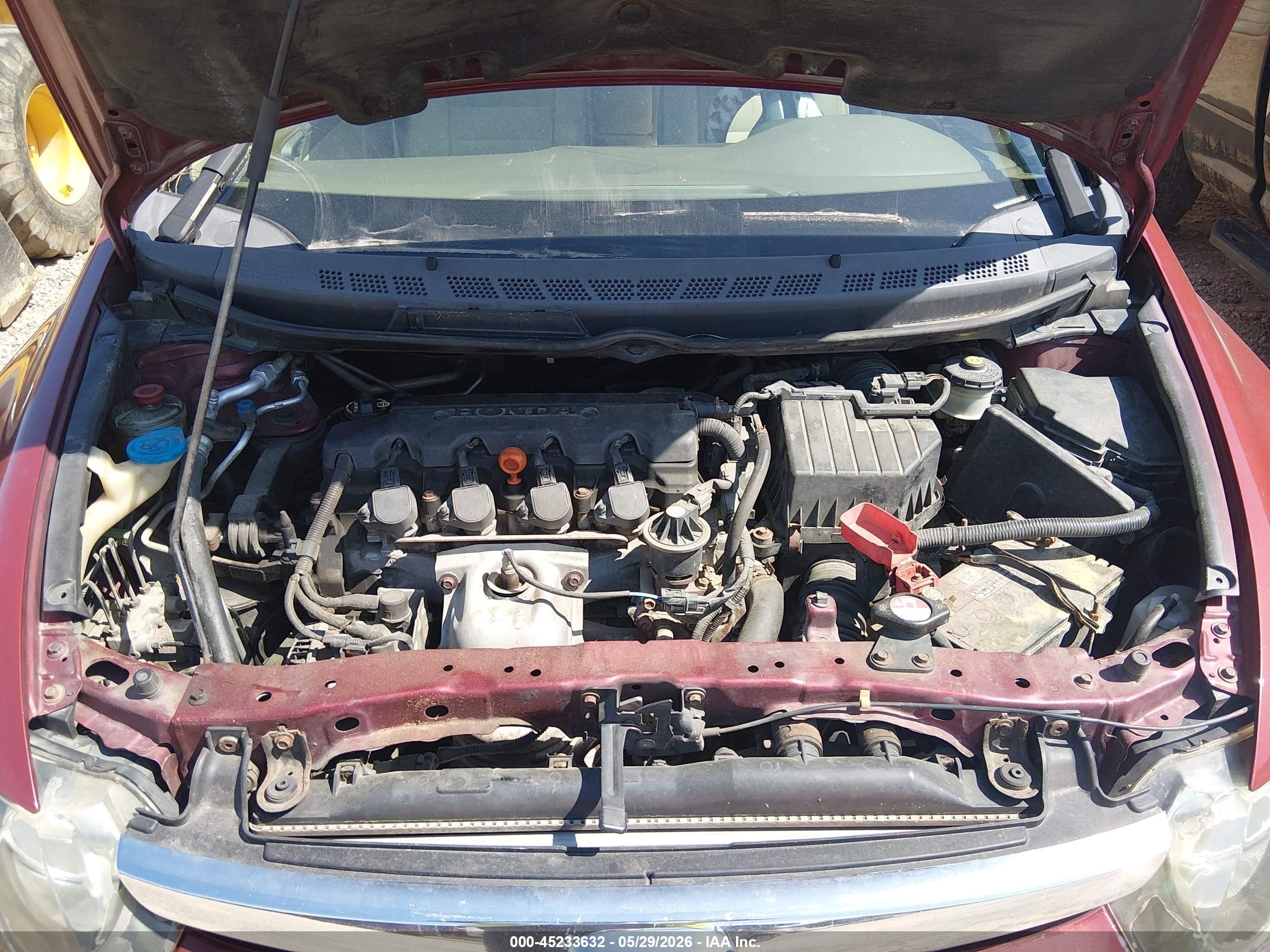 2006 Honda Civic Ex Red vin: 1HGFA16866L084036