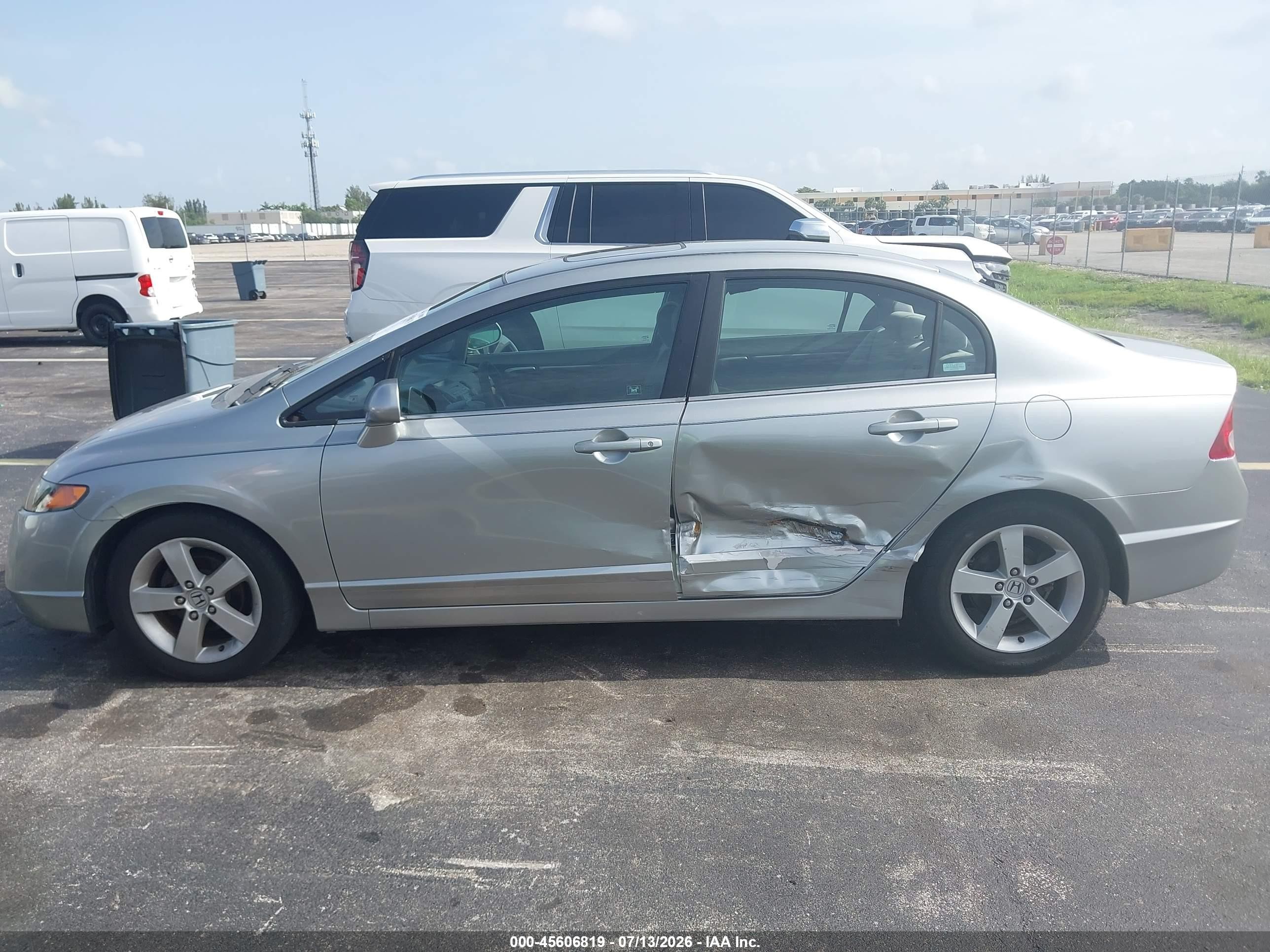 2007 Honda Civic Ex Серый vin: 1HGFA16867L004641