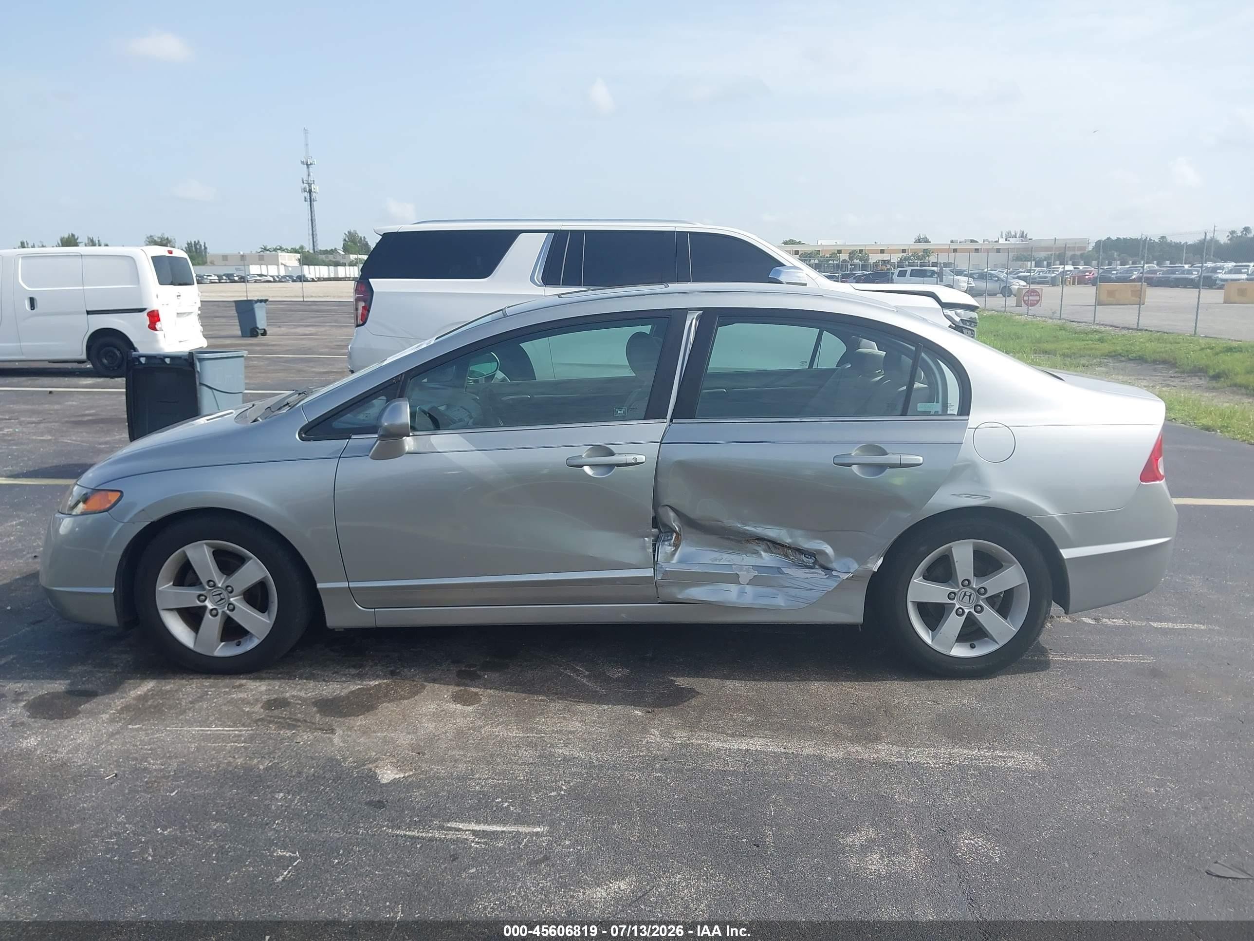 2007 Honda Civic Ex Серый vin: 1HGFA16867L004641