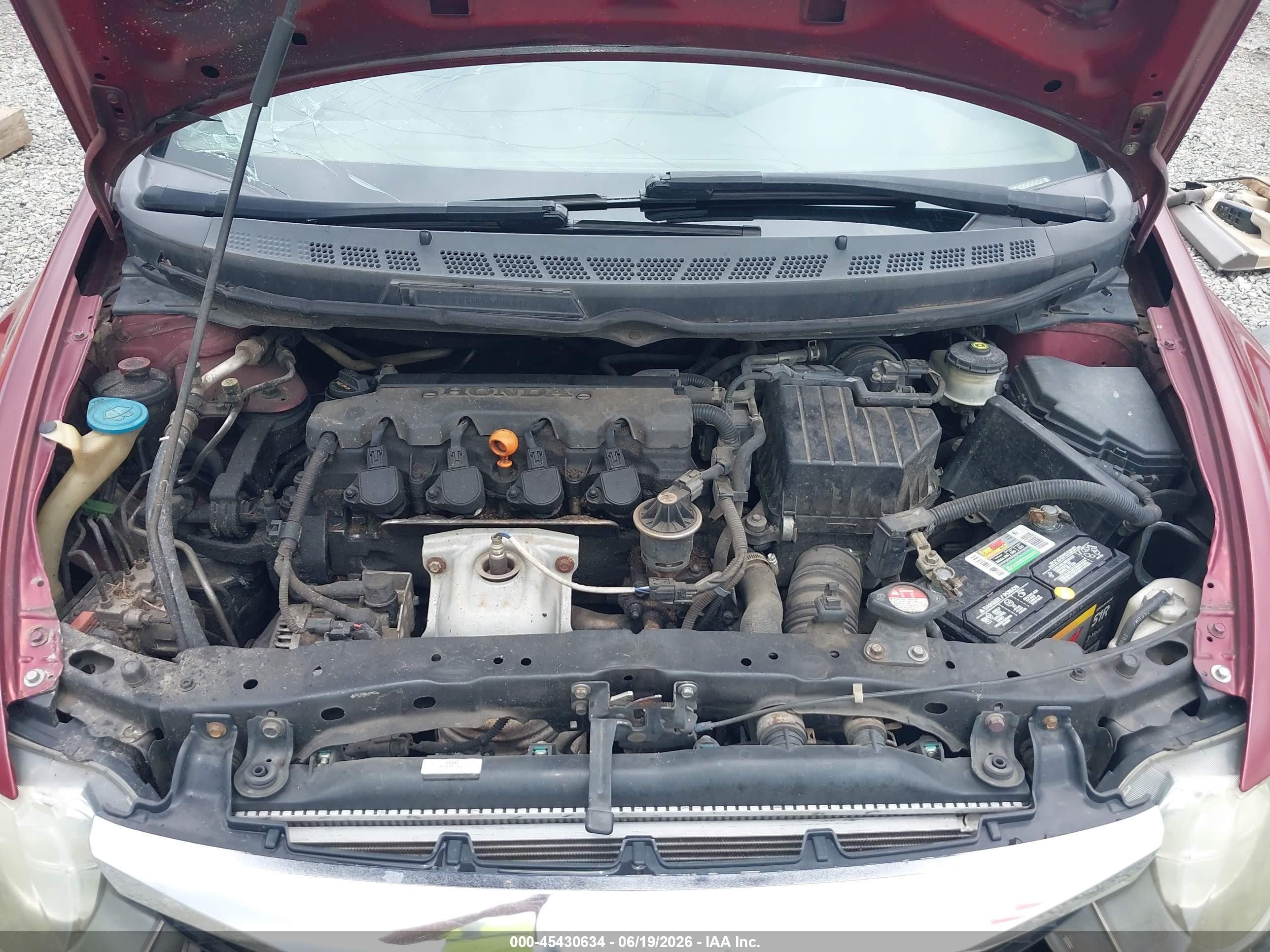 2007 Honda Civic Ex Темно-бордовый vin: 1HGFA16867L035663