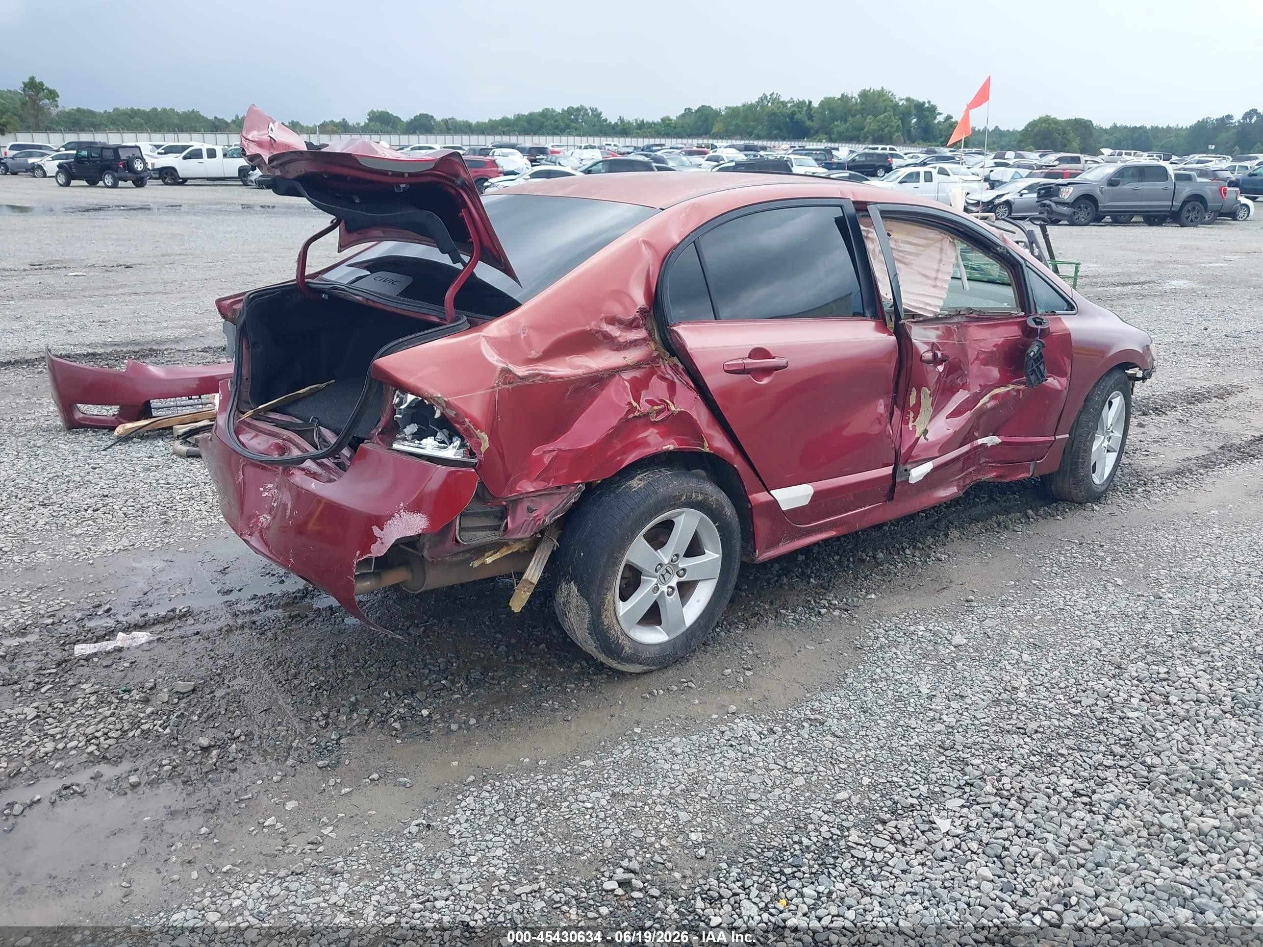 2007 Honda Civic Ex Темно-бордовый vin: 1HGFA16867L035663