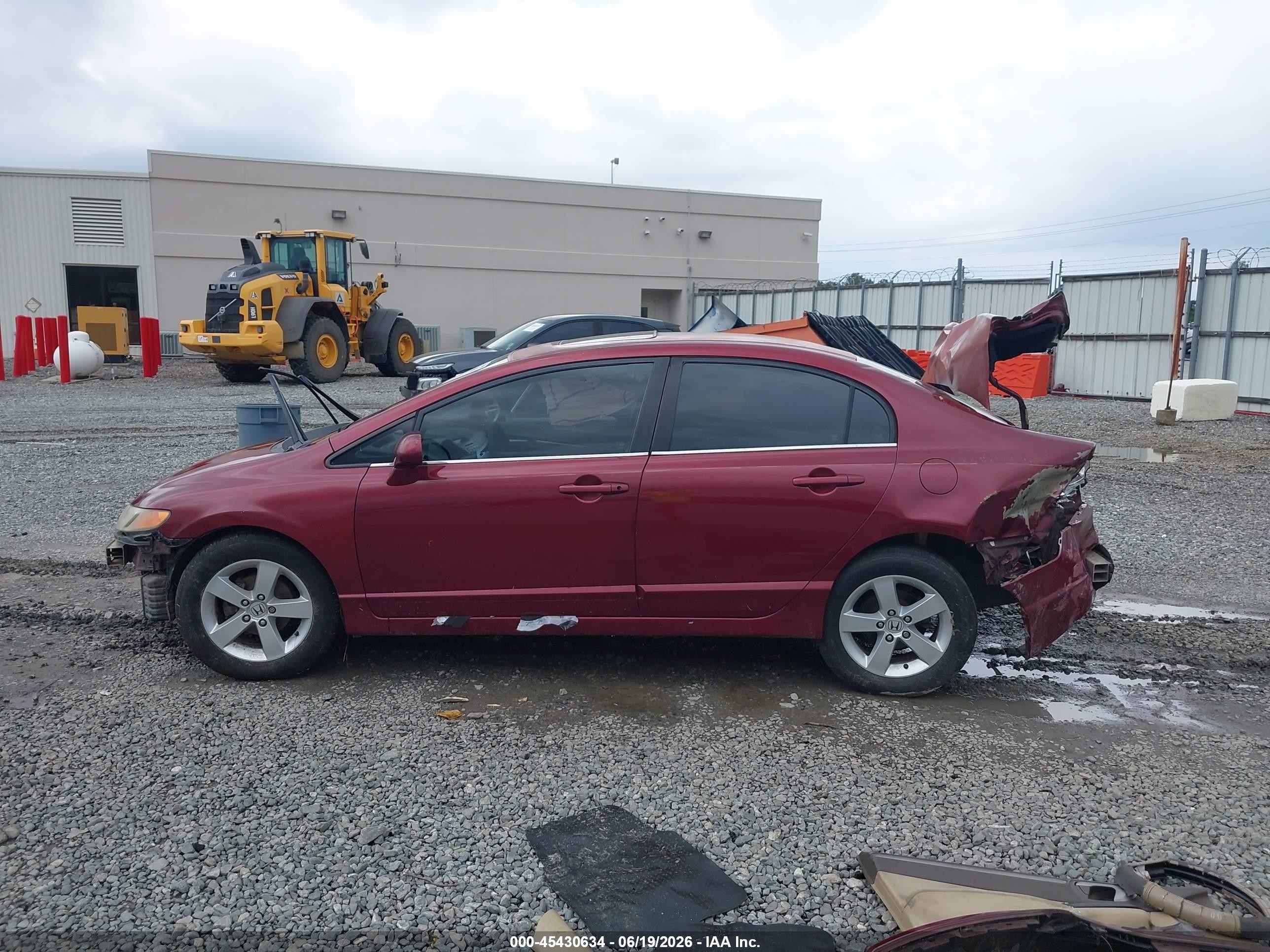 2007 Honda Civic Ex Темно-бордовый vin: 1HGFA16867L035663