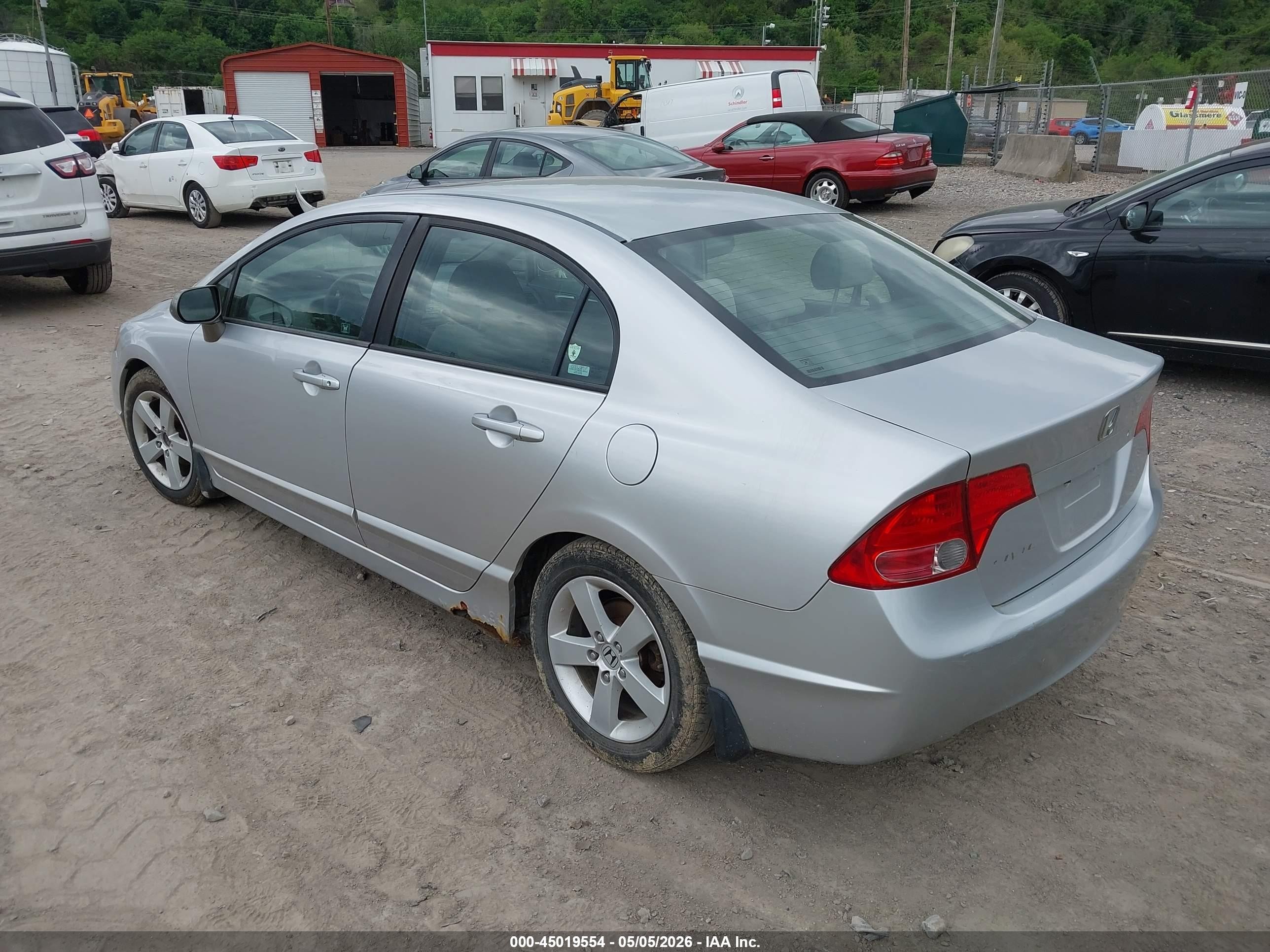 2007 Honda Civic Ex Серебряный vin: 1HGFA16867L041432