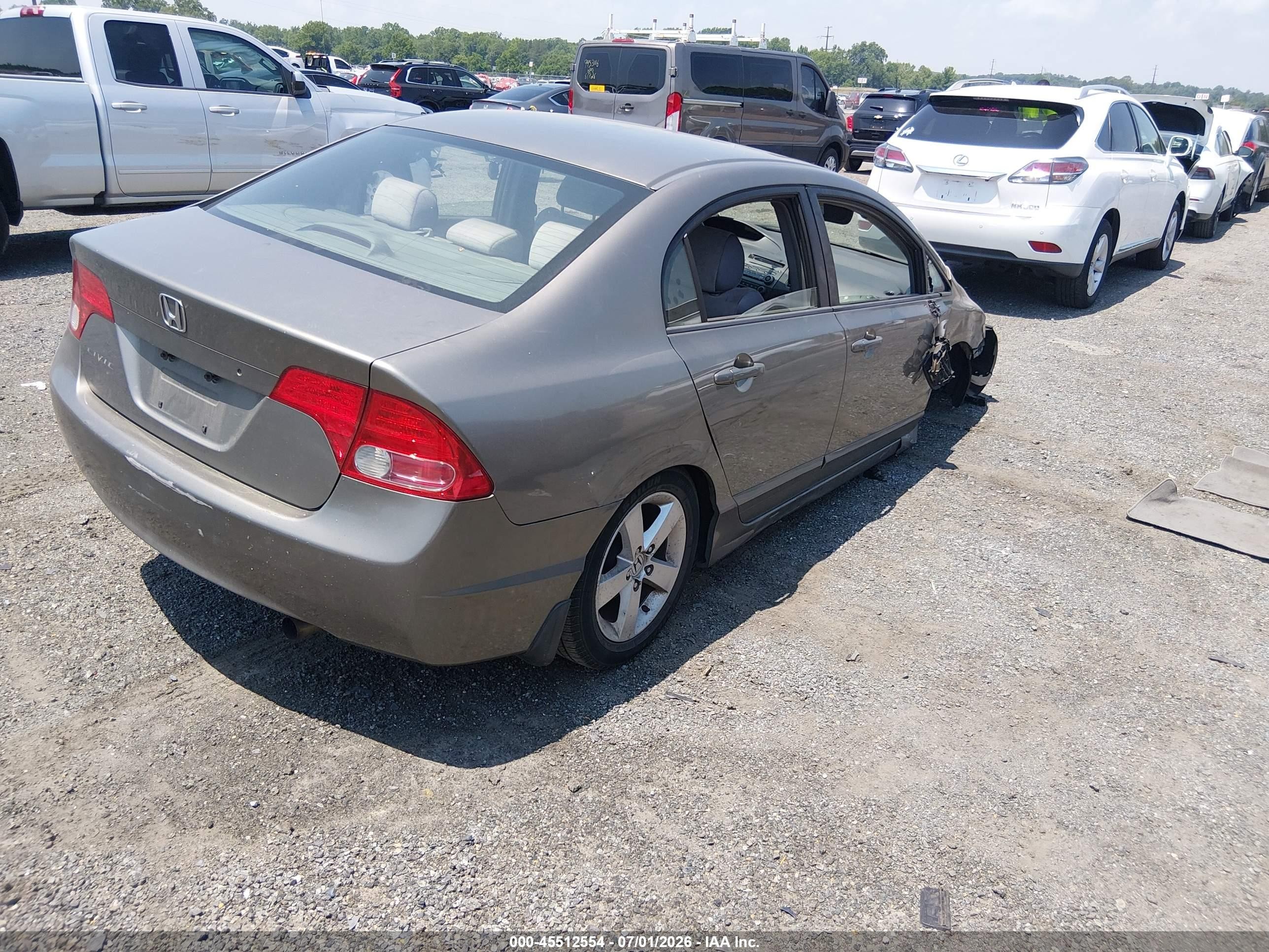2007 Honda Civic Ex Tan vin: 1HGFA16867L070848