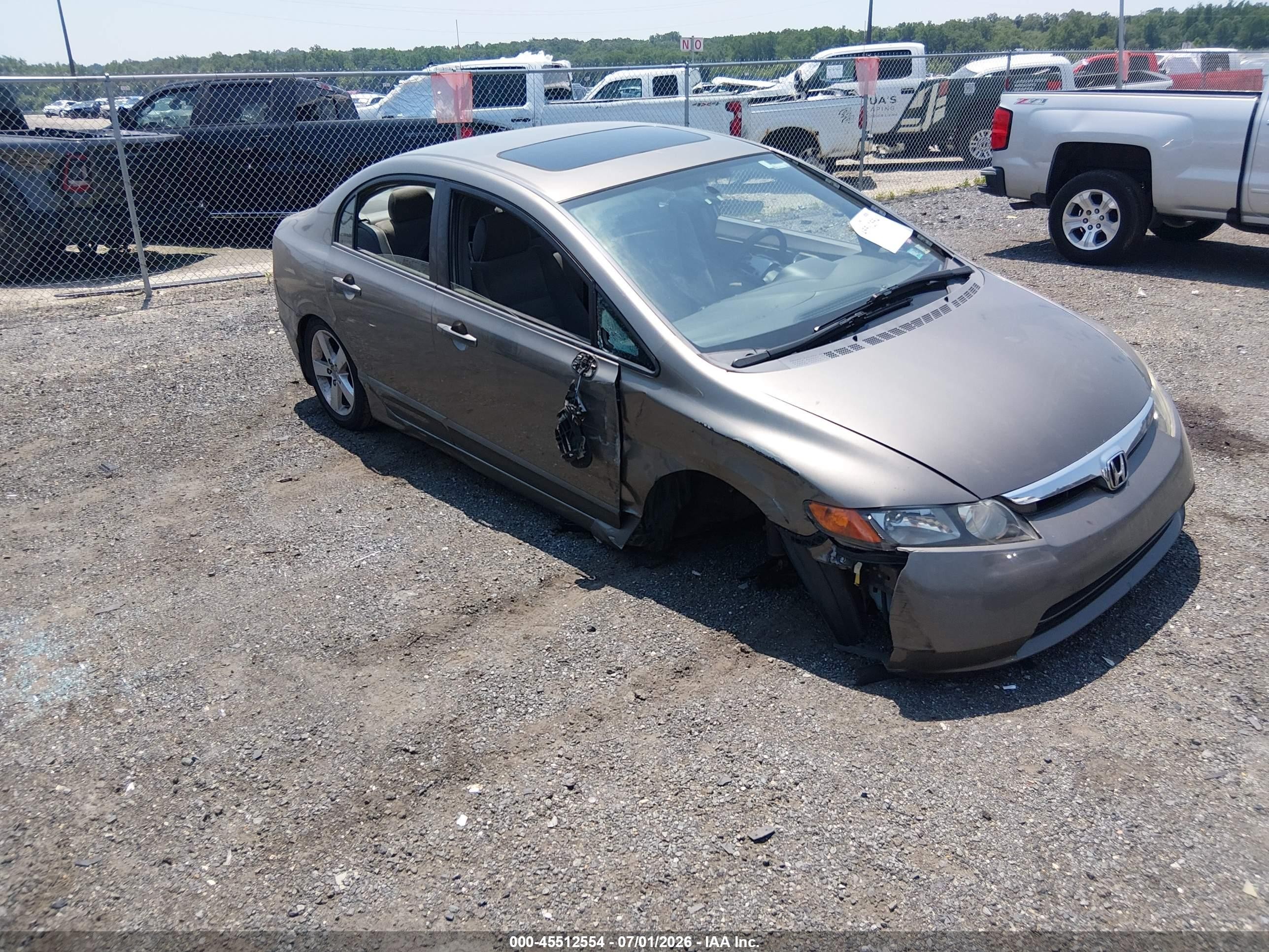 2007 Honda Civic Ex Tan vin: 1HGFA16867L070848