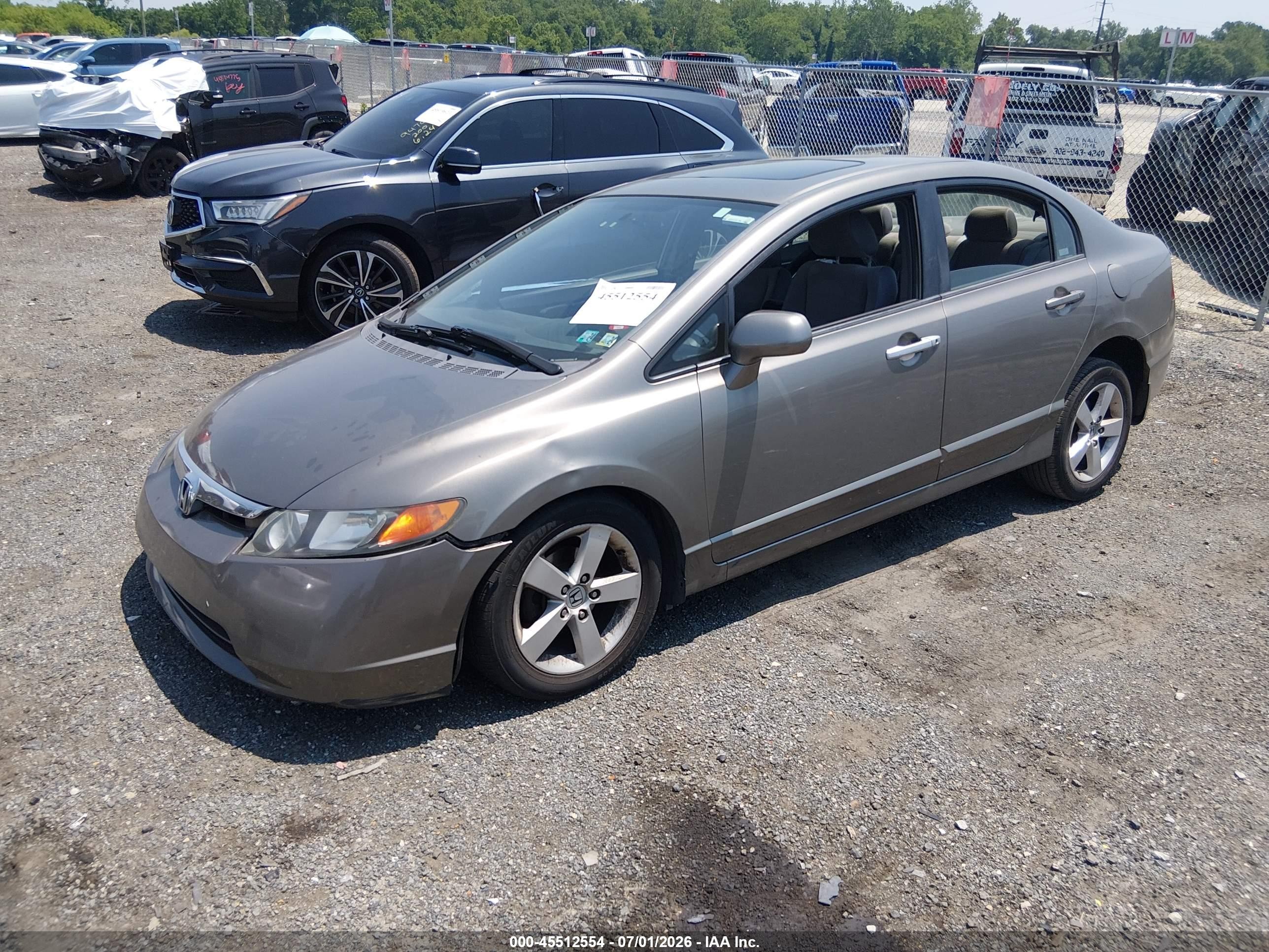 2007 Honda Civic Ex Tan vin: 1HGFA16867L070848