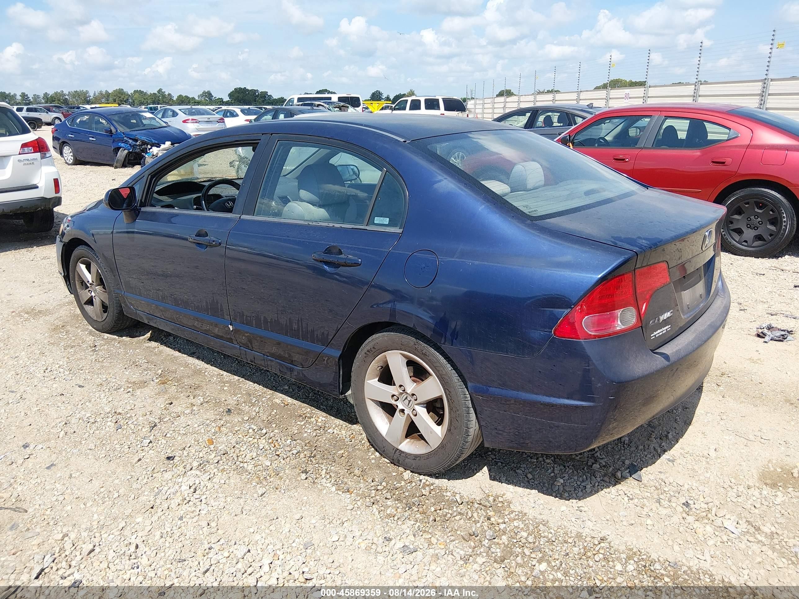 2007 Honda Civic Ex Синий vin: 1HGFA16867L091456