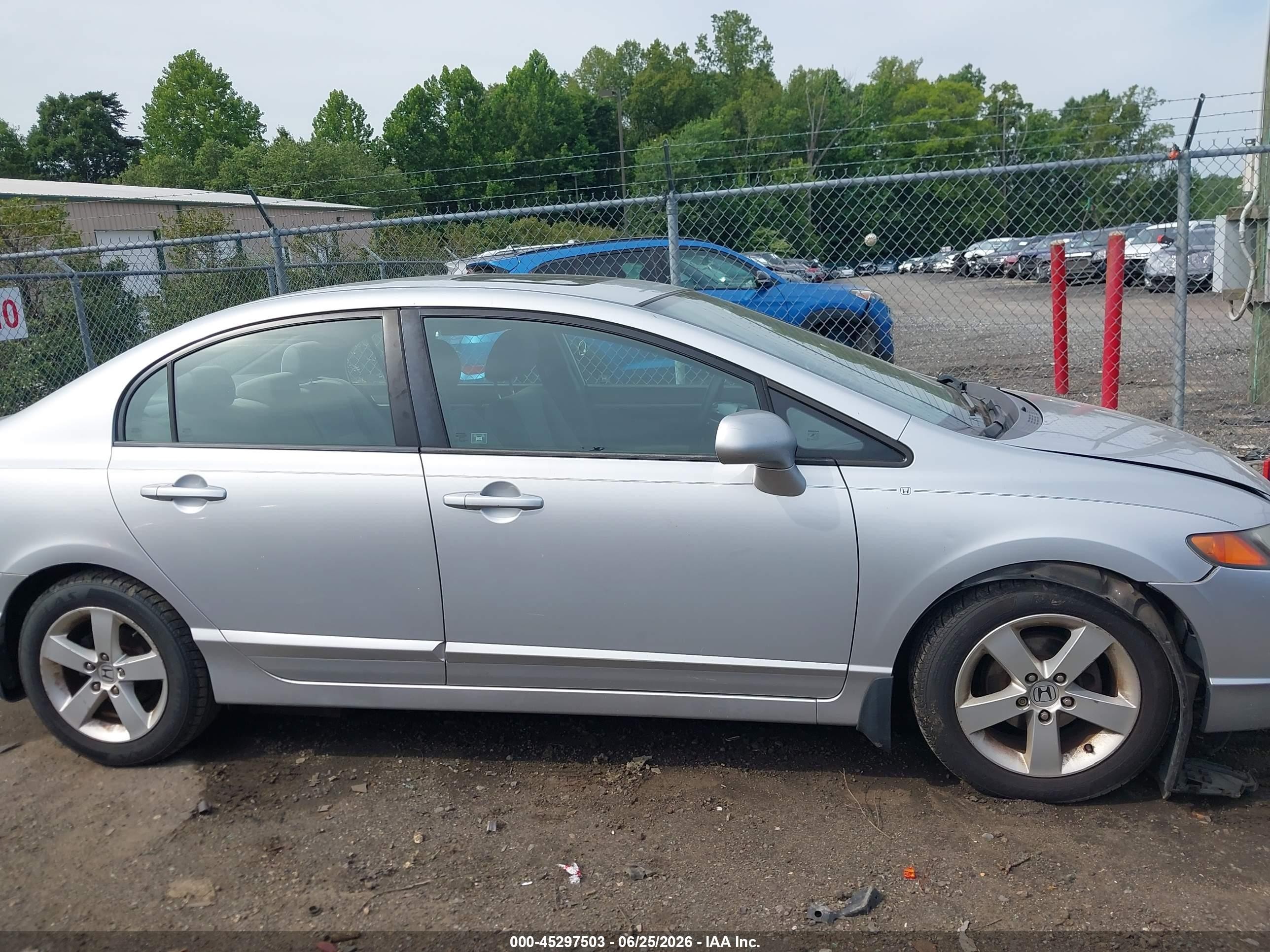 2007 Honda Civic Ex Silver vin: 1HGFA16867L096415