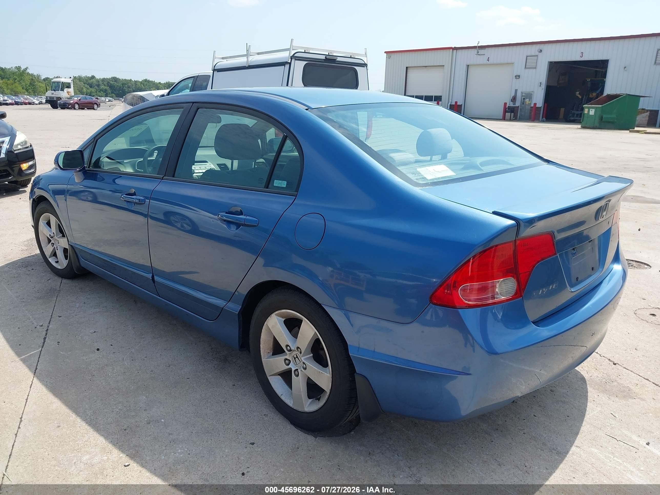 2007 Honda Civic Ex Blue vin: 1HGFA16867L115108
