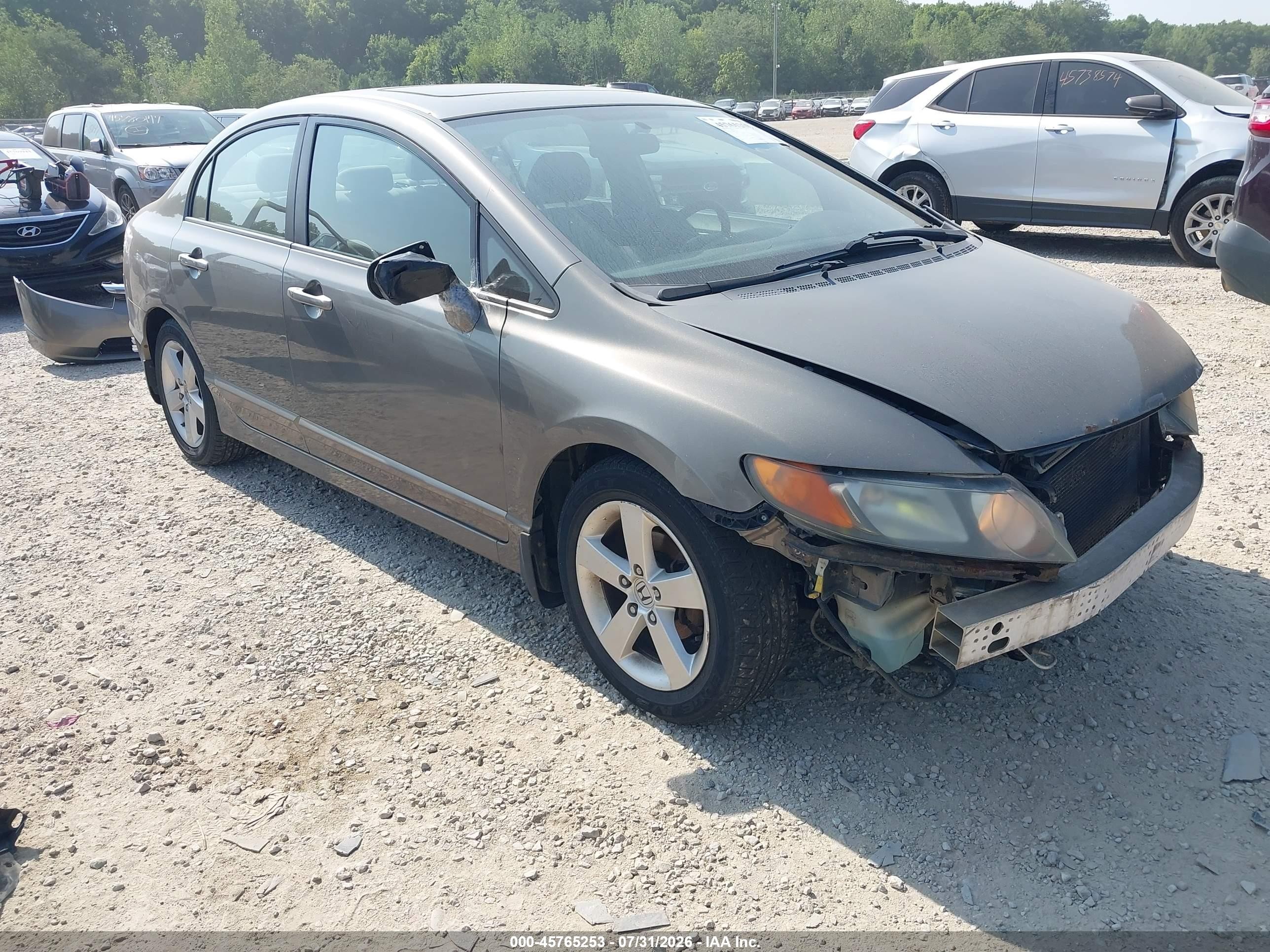 2007 Honda Civic Ex Brown vin: 1HGFA16867L121815