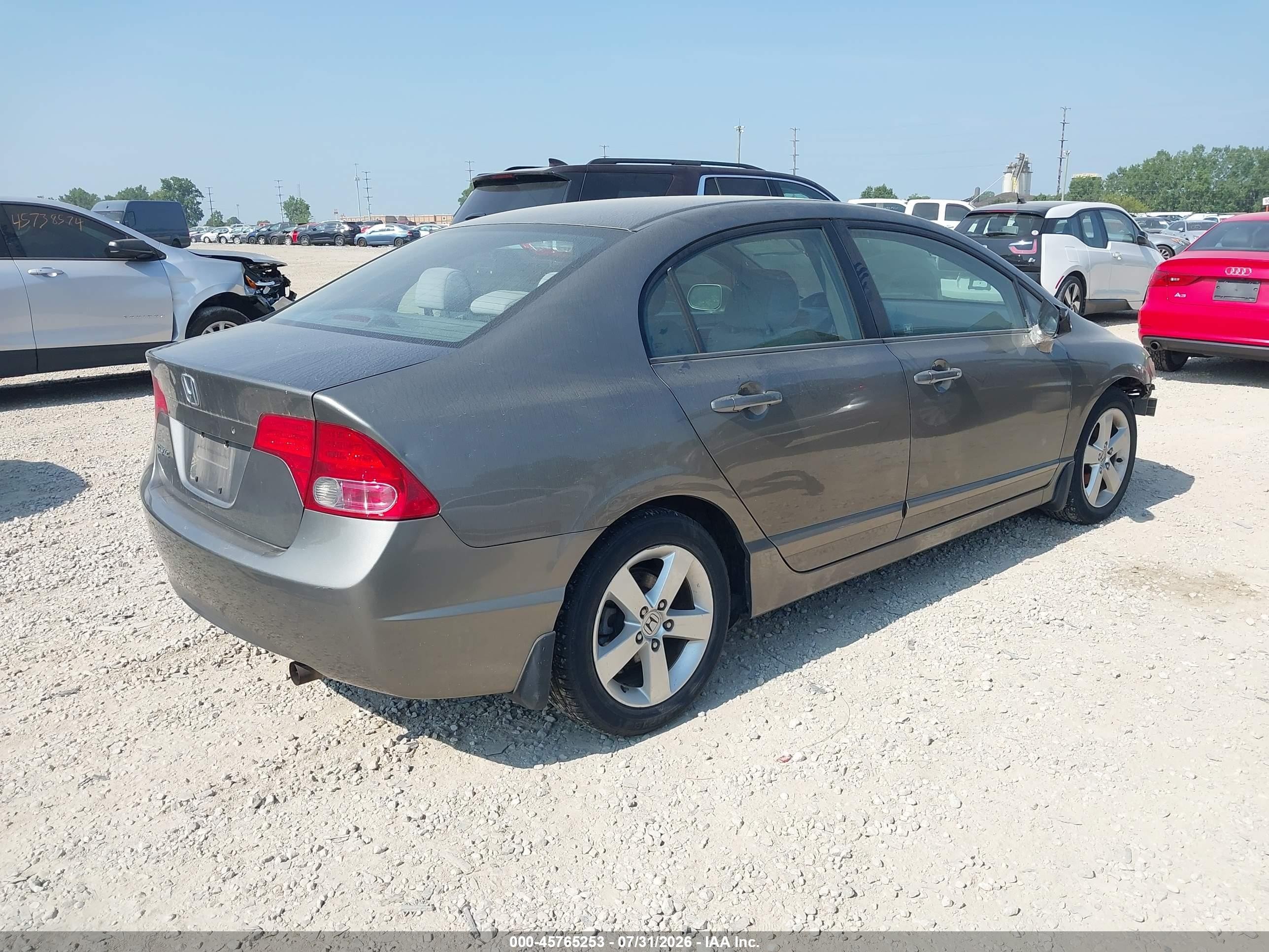 2007 Honda Civic Ex Brown vin: 1HGFA16867L121815