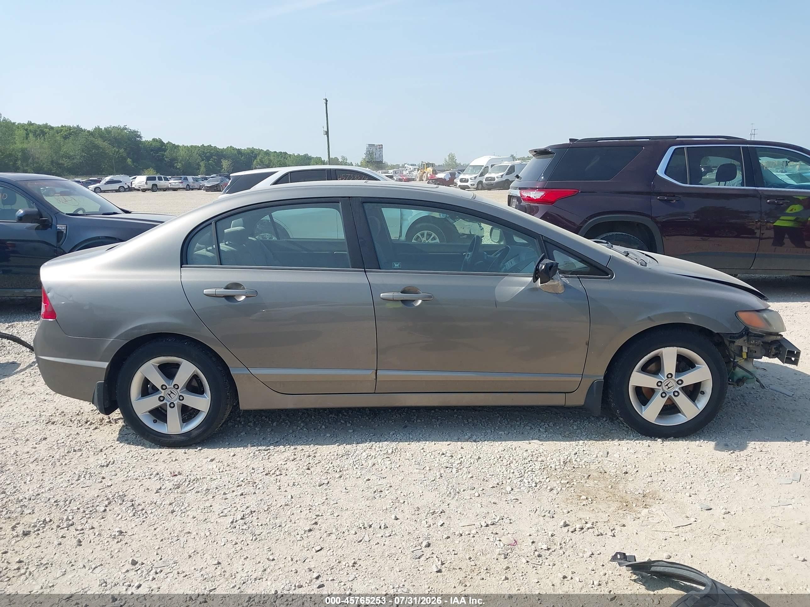 2007 Honda Civic Ex Brown vin: 1HGFA16867L121815