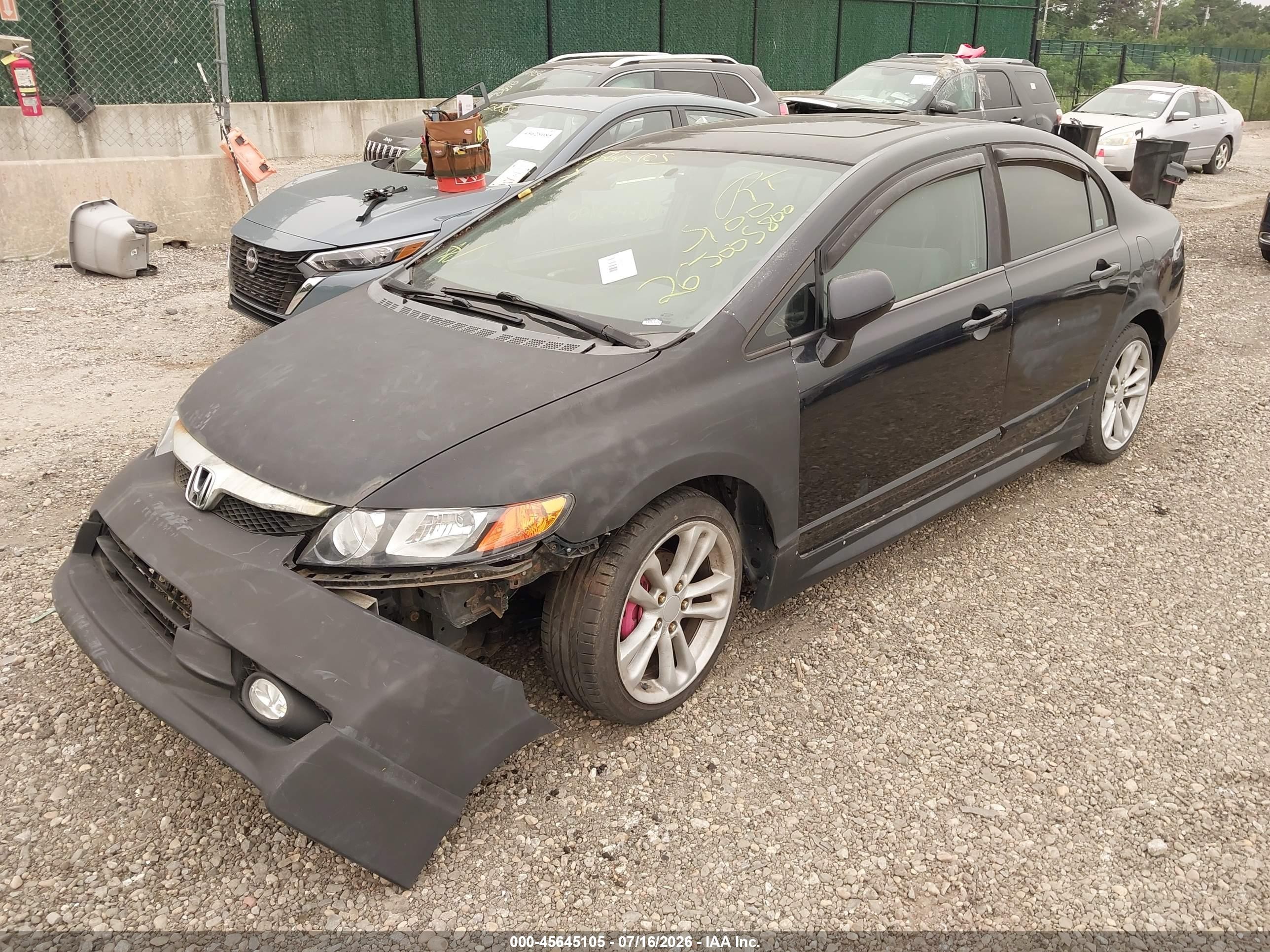 2008 Honda Civic Ex Черный vin: 1HGFA16868L003426