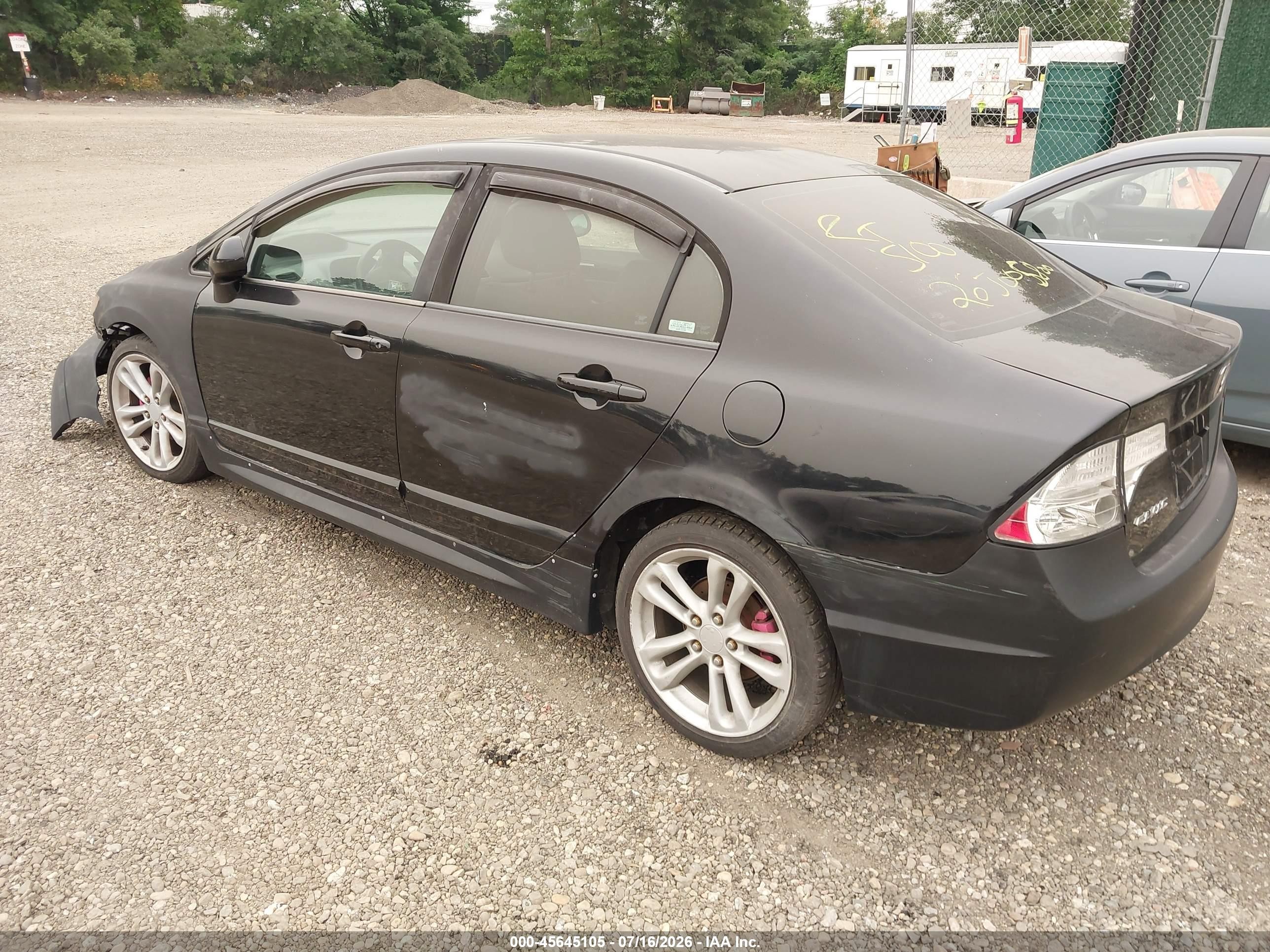 2008 Honda Civic Ex Черный vin: 1HGFA16868L003426