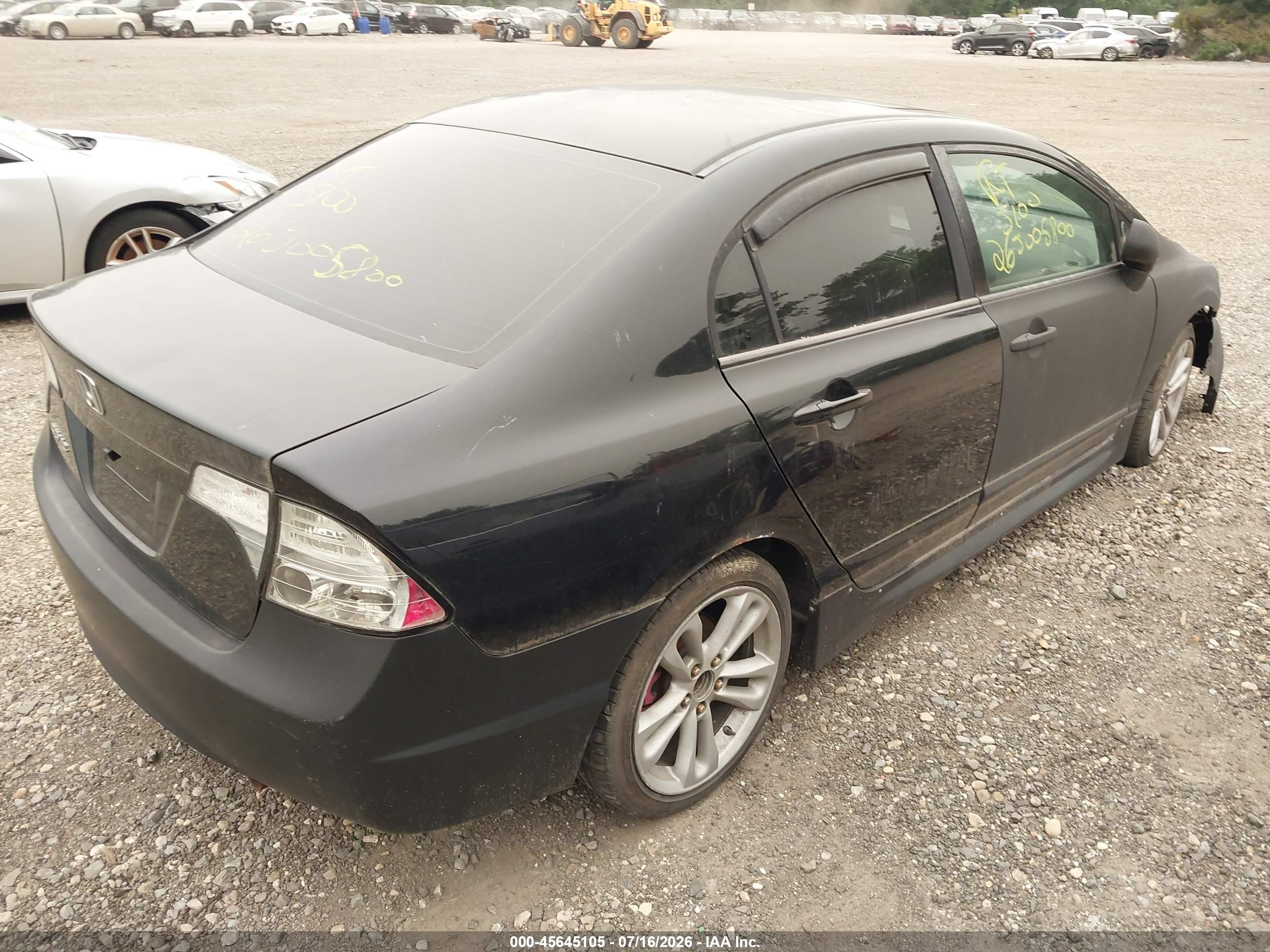 2008 Honda Civic Ex Черный vin: 1HGFA16868L003426