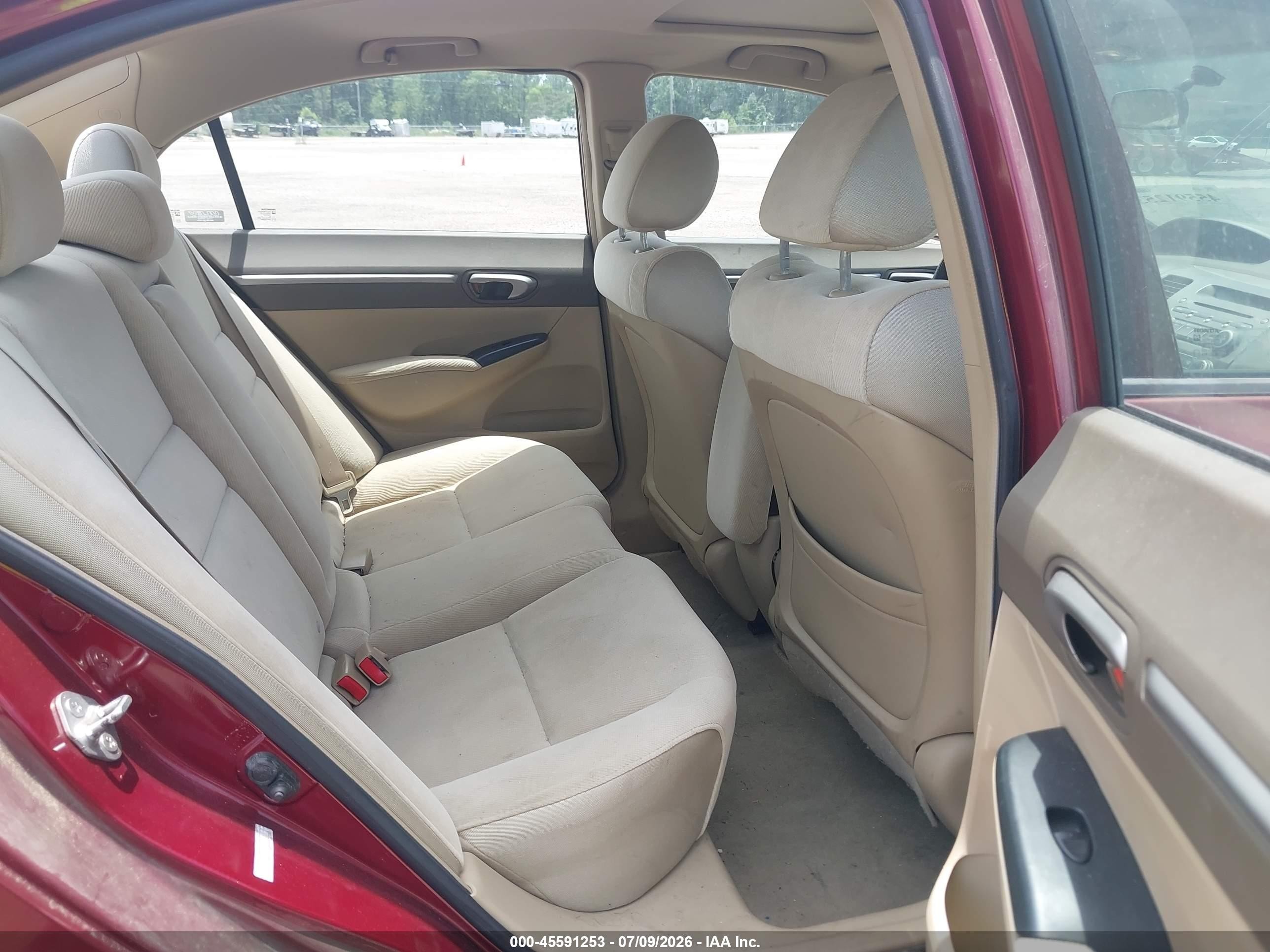 2008 Honda Civic Ex Burgundy vin: 1HGFA16868L090633