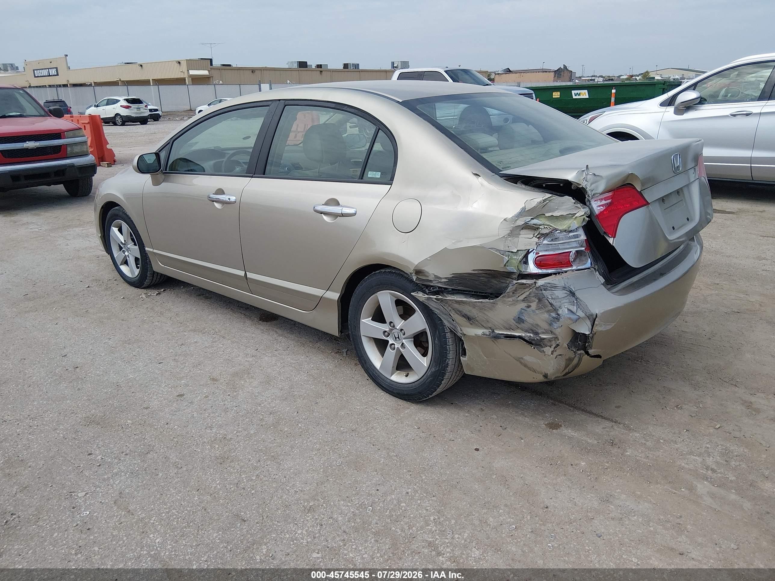 2008 Honda Civic Ex Коричневый vin: 1HGFA16868L113263
