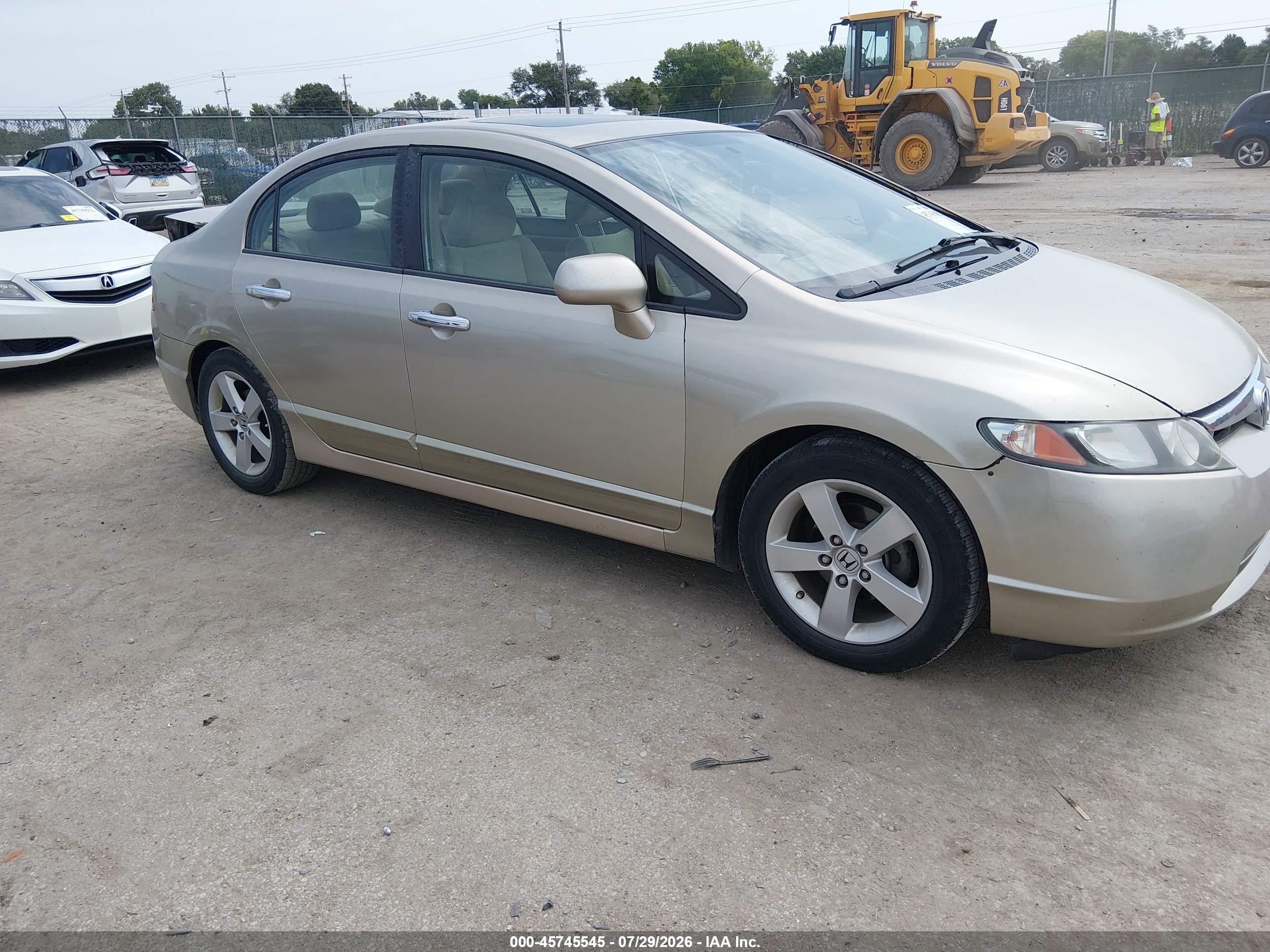 2008 Honda Civic Ex Brown vin: 1HGFA16868L113263