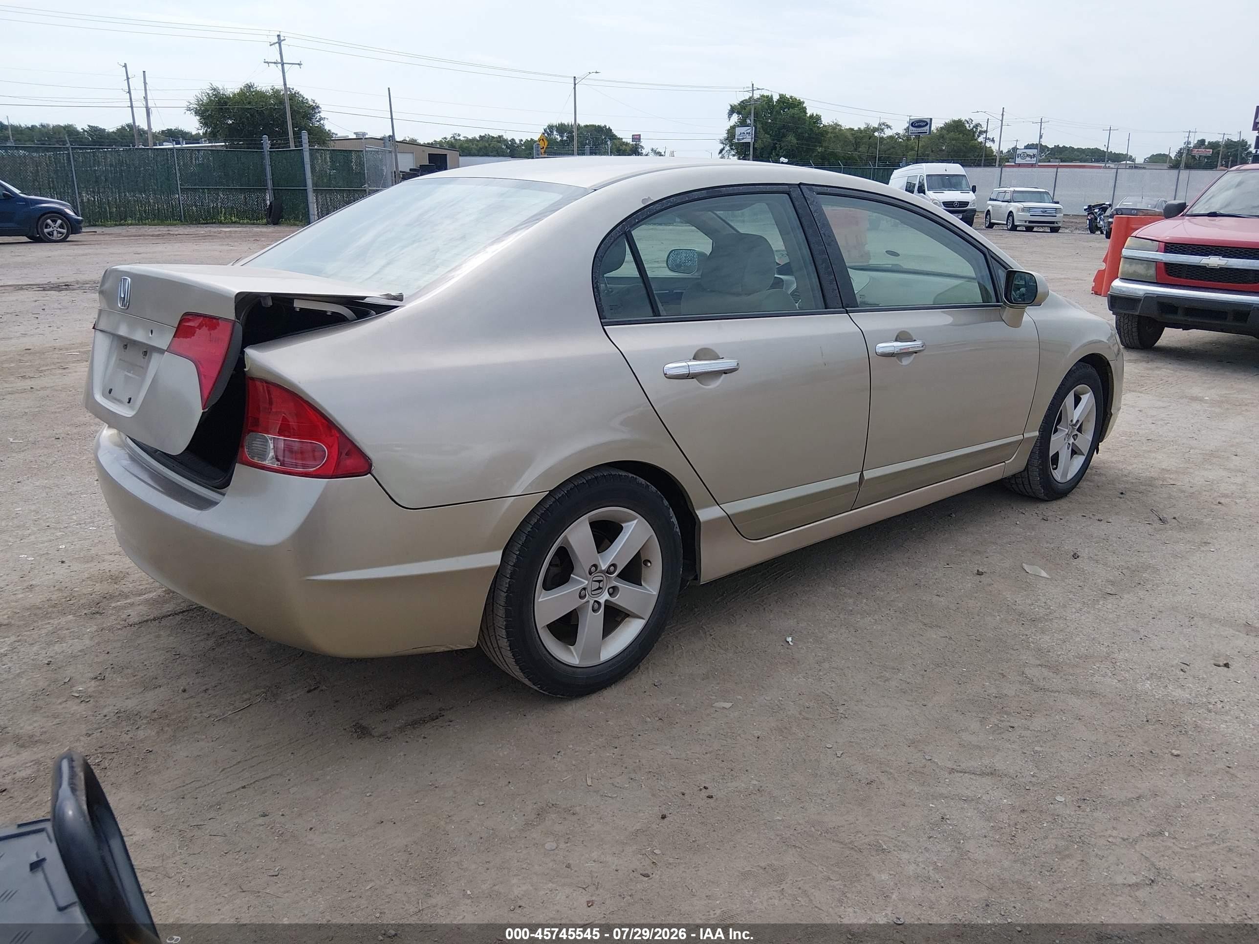 2008 Honda Civic Ex Коричневый vin: 1HGFA16868L113263