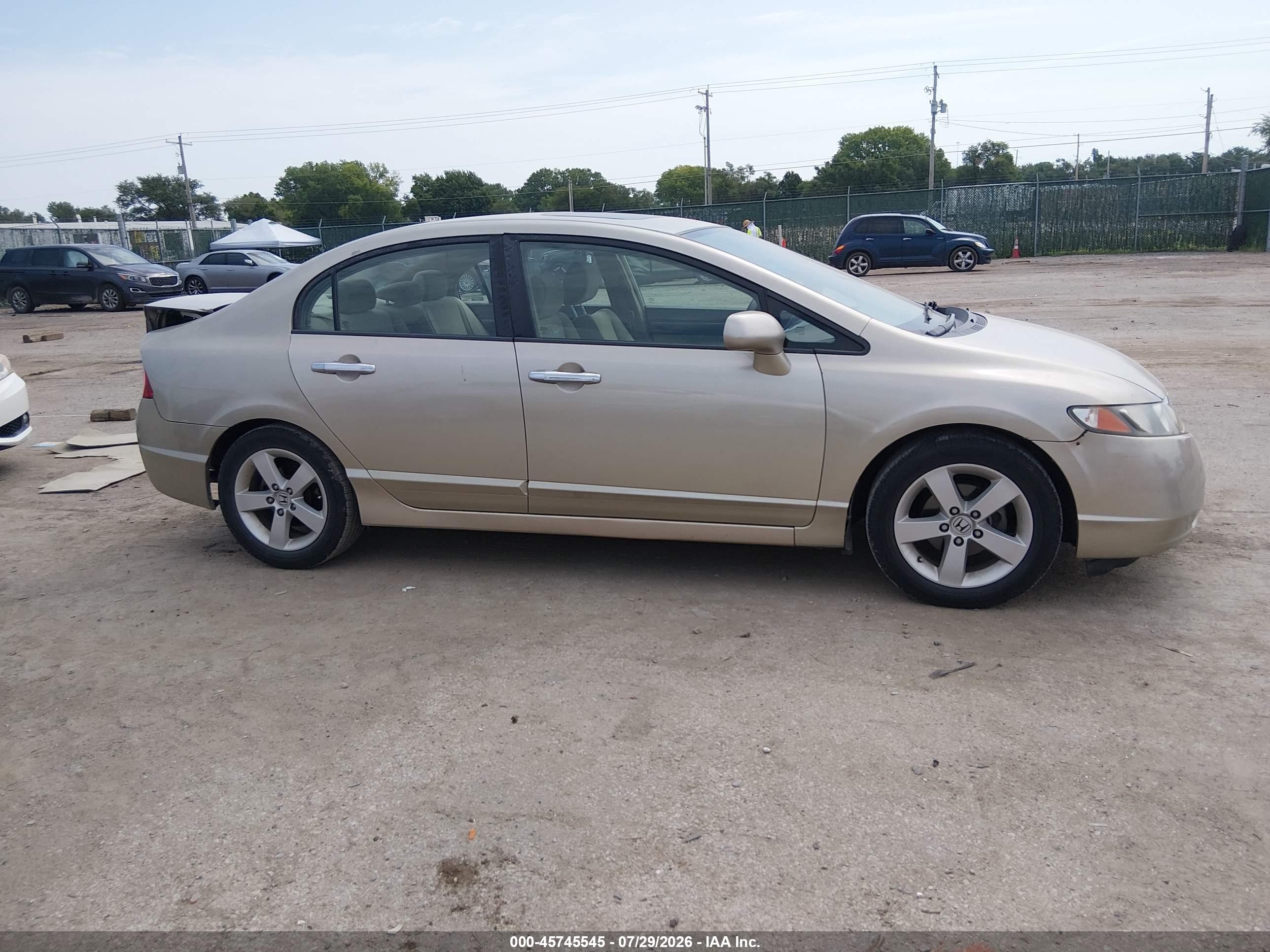 2008 Honda Civic Ex Коричневый vin: 1HGFA16868L113263