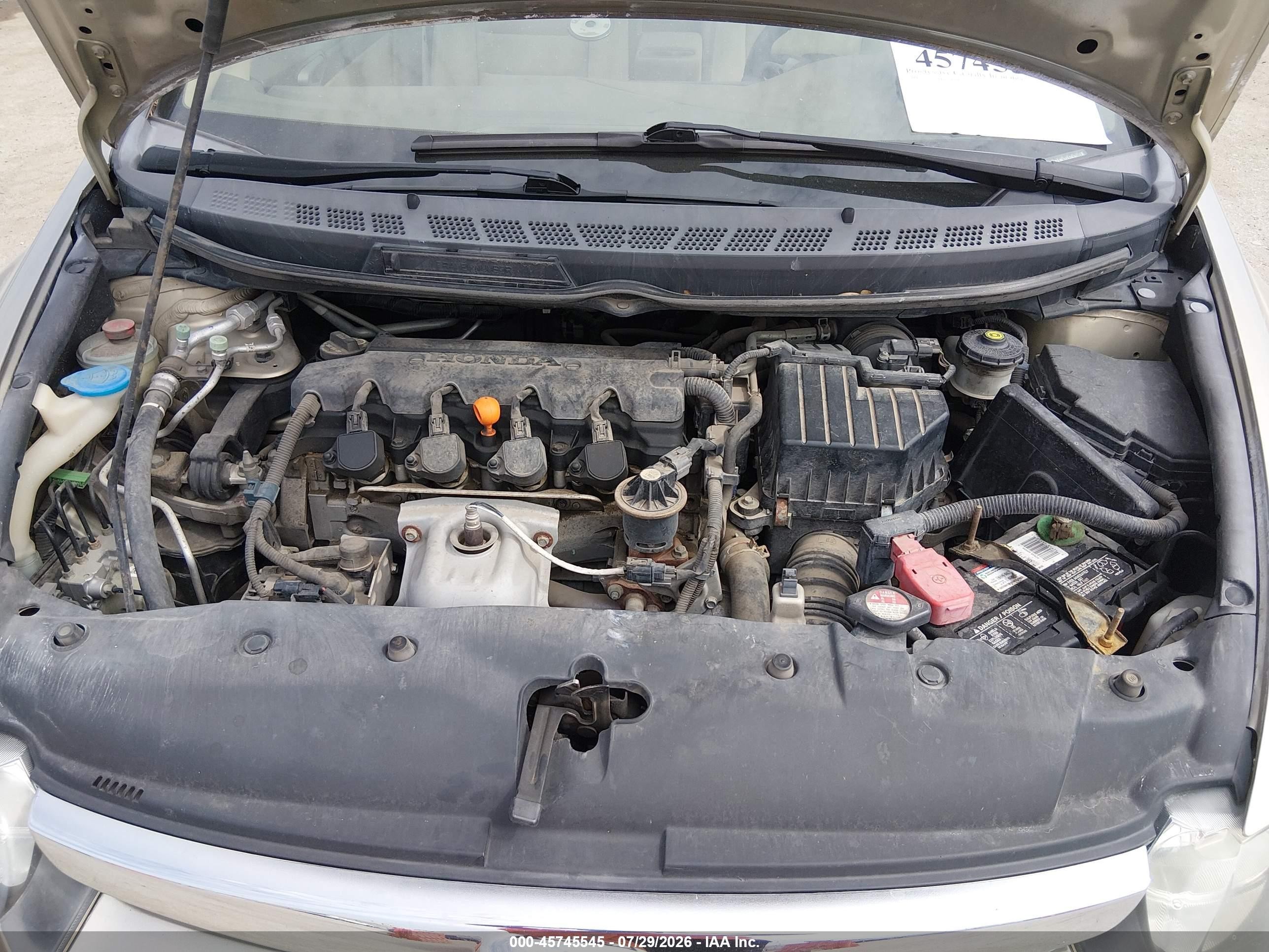 2008 Honda Civic Ex Коричневый vin: 1HGFA16868L113263