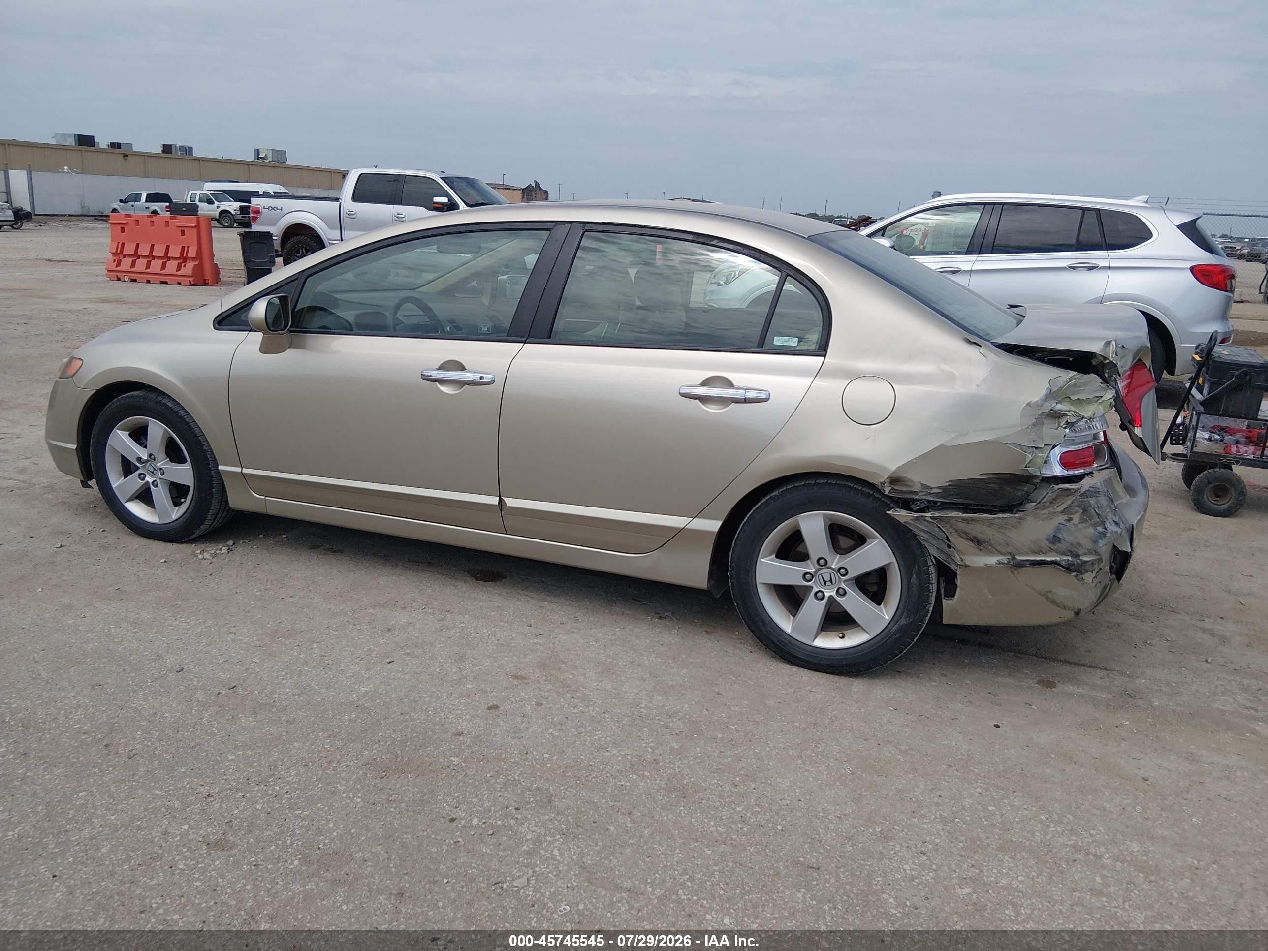 2008 Honda Civic Ex Коричневый vin: 1HGFA16868L113263
