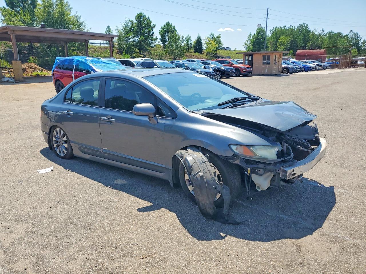 2009 Honda Civic Ex Gray vin: 1HGFA16869L006490