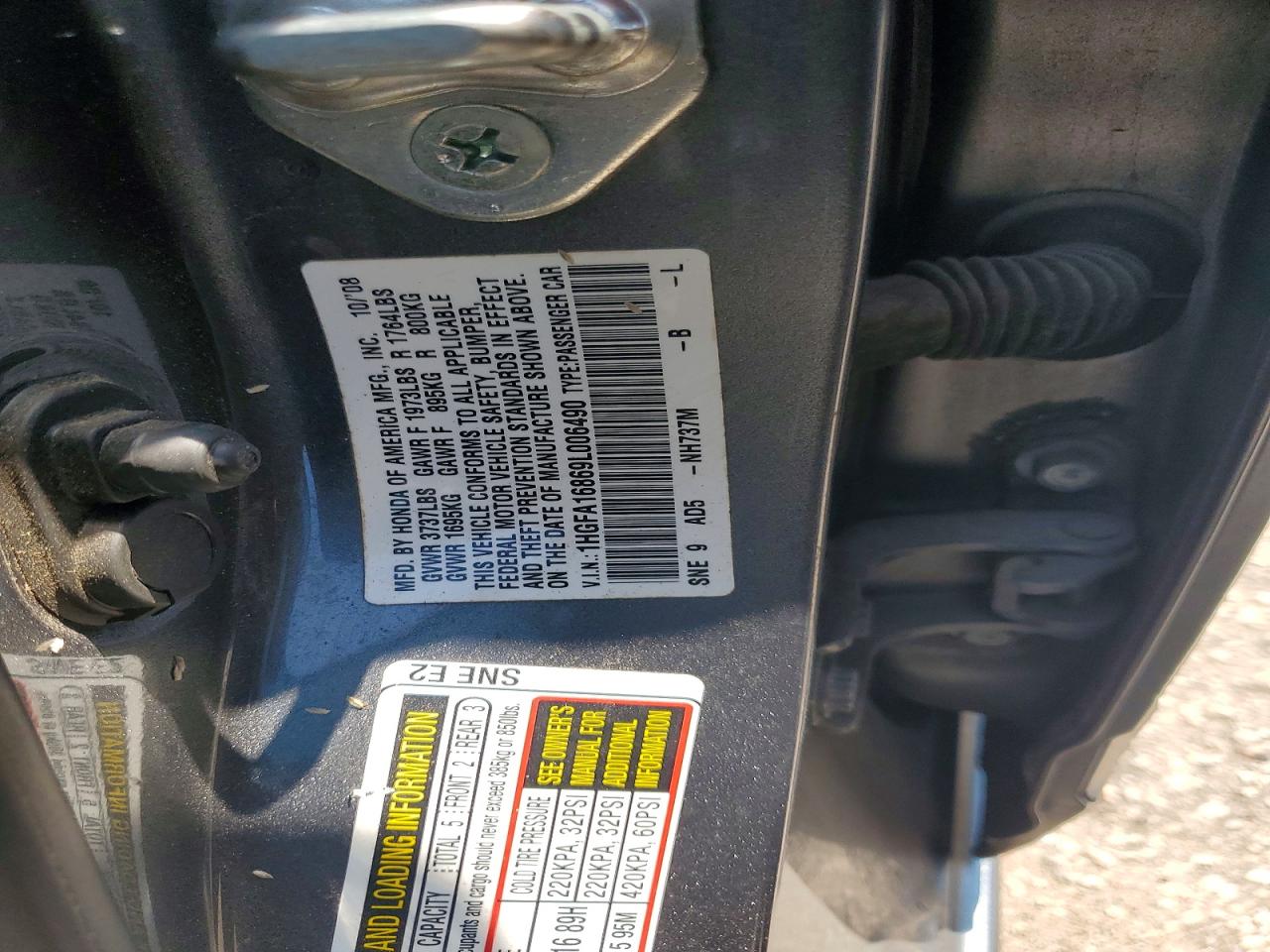 2009 Honda Civic Ex Gray vin: 1HGFA16869L006490
