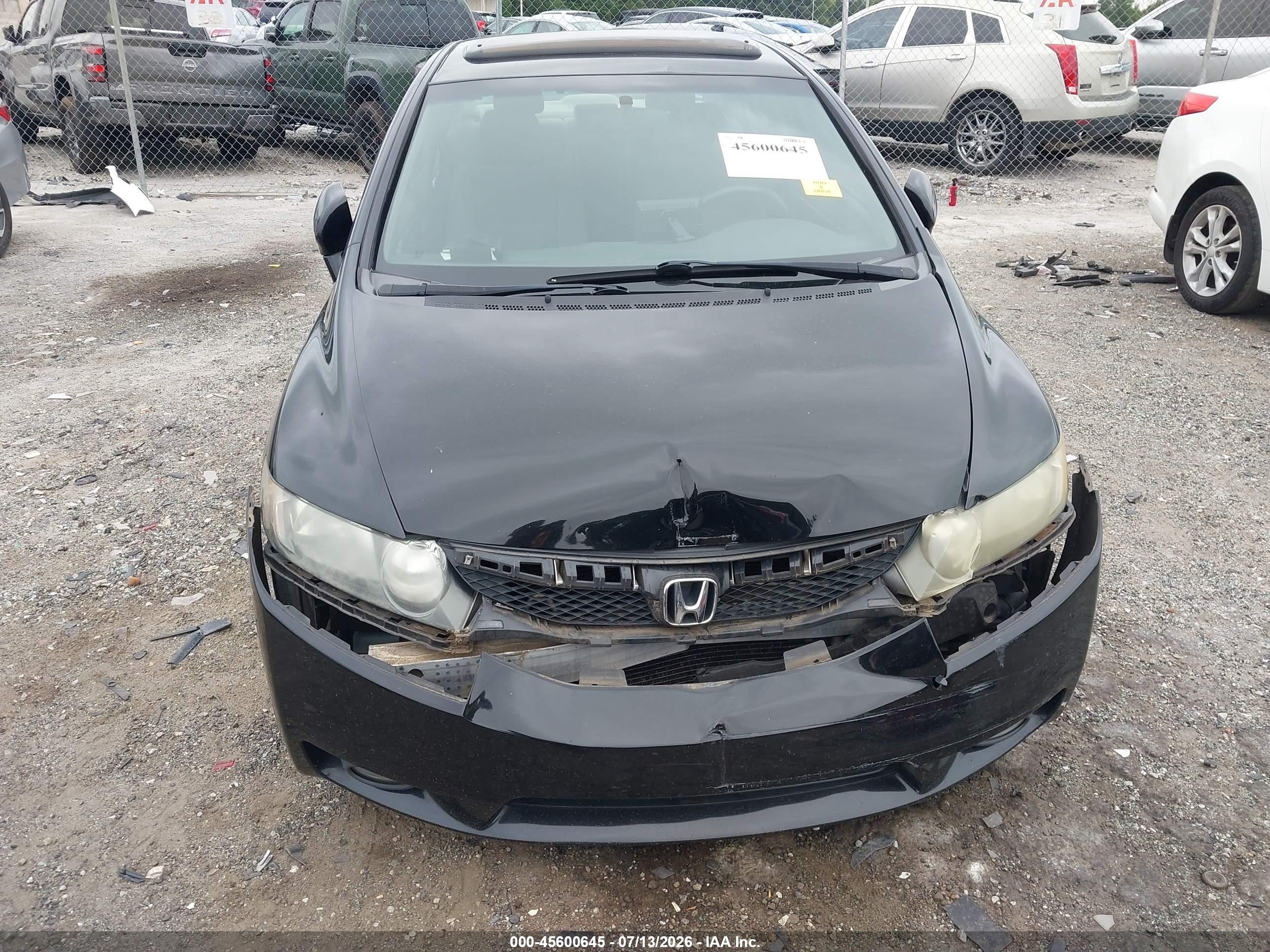 2009 Honda Civic Ex Black vin: 1HGFA16869L007588