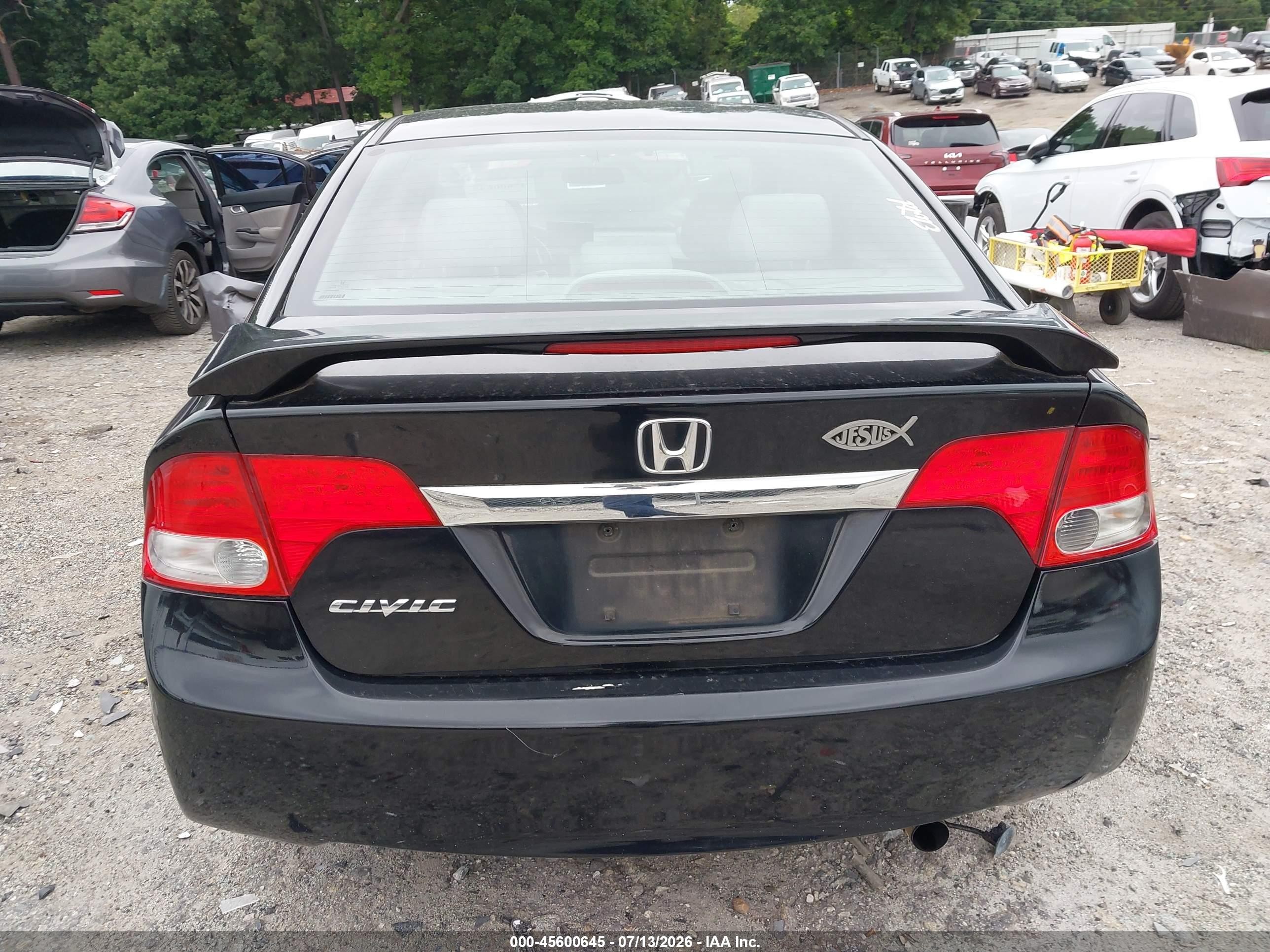2009 Honda Civic Ex Black vin: 1HGFA16869L007588