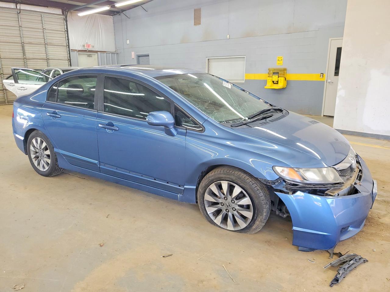 2009 Honda Civic Ex Синий vin: 1HGFA16869L022673