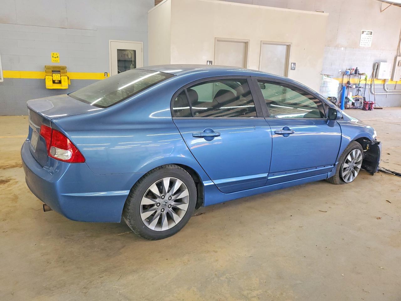 2009 Honda Civic Ex Синий vin: 1HGFA16869L022673
