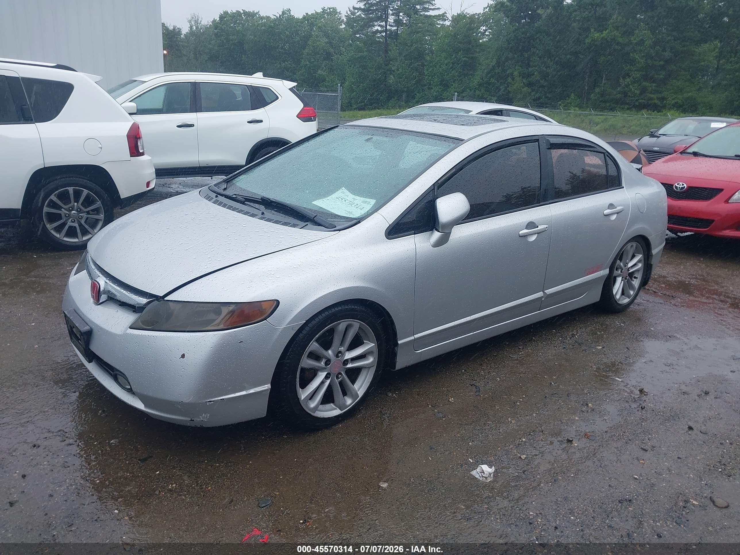 2006 Honda Civic Ex Silver vin: 1HGFA16876L004260