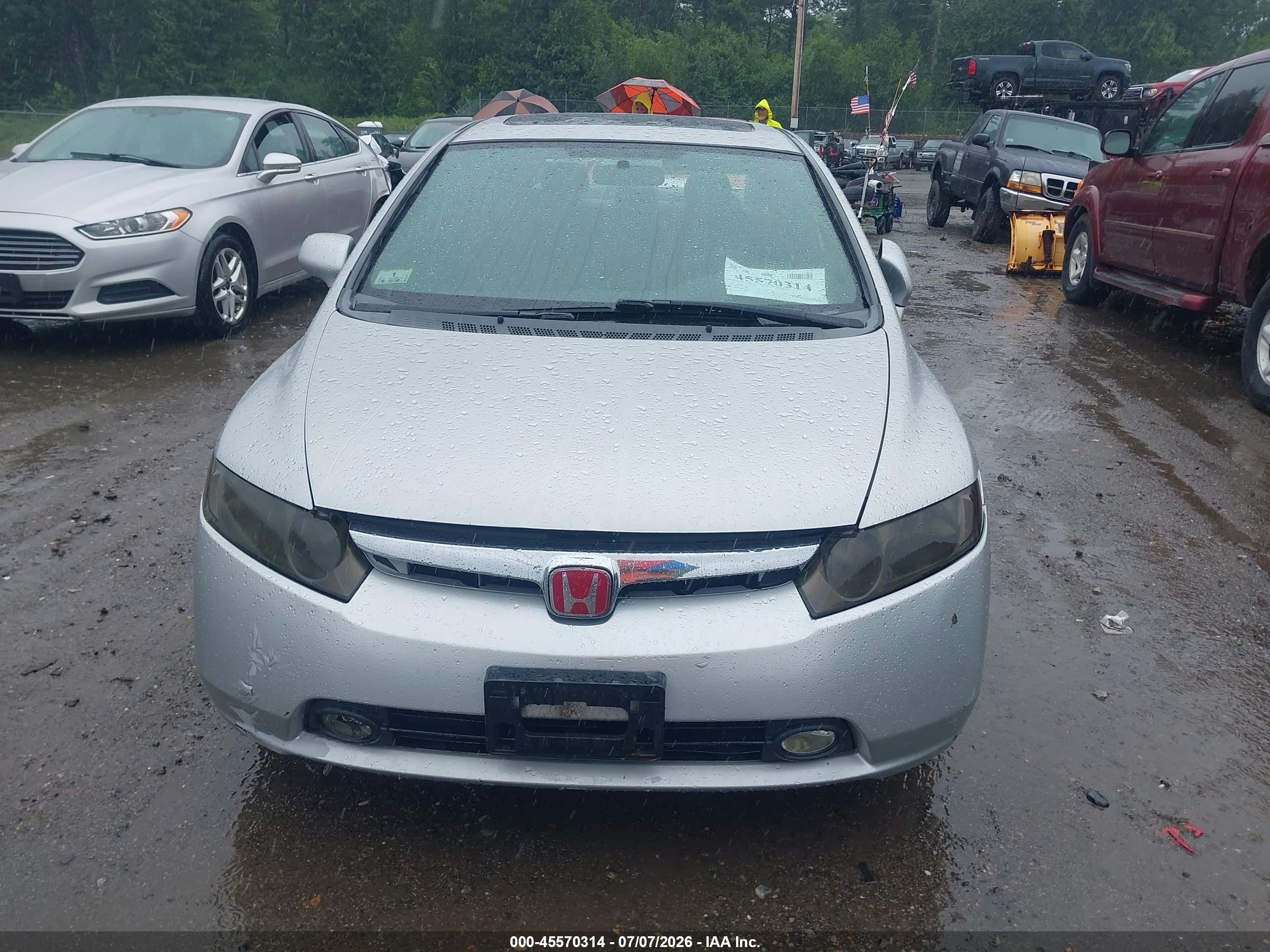 2006 Honda Civic Ex Silver vin: 1HGFA16876L004260