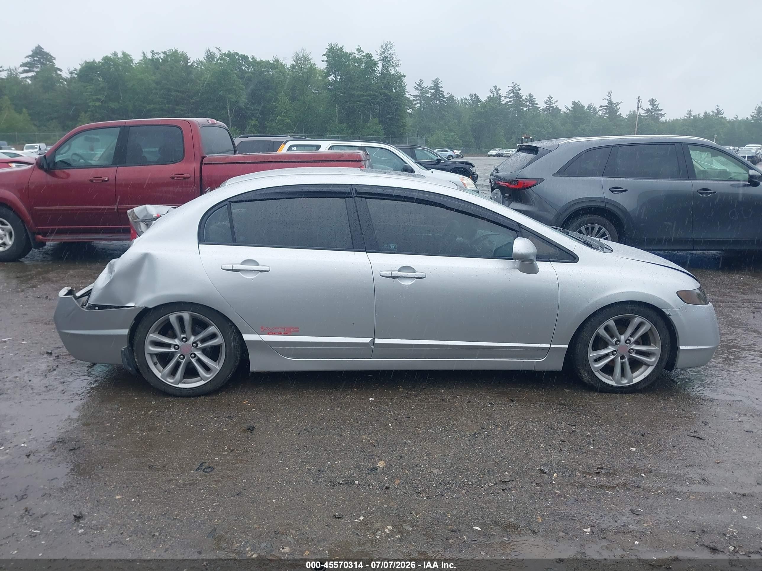 2006 Honda Civic Ex Silver vin: 1HGFA16876L004260