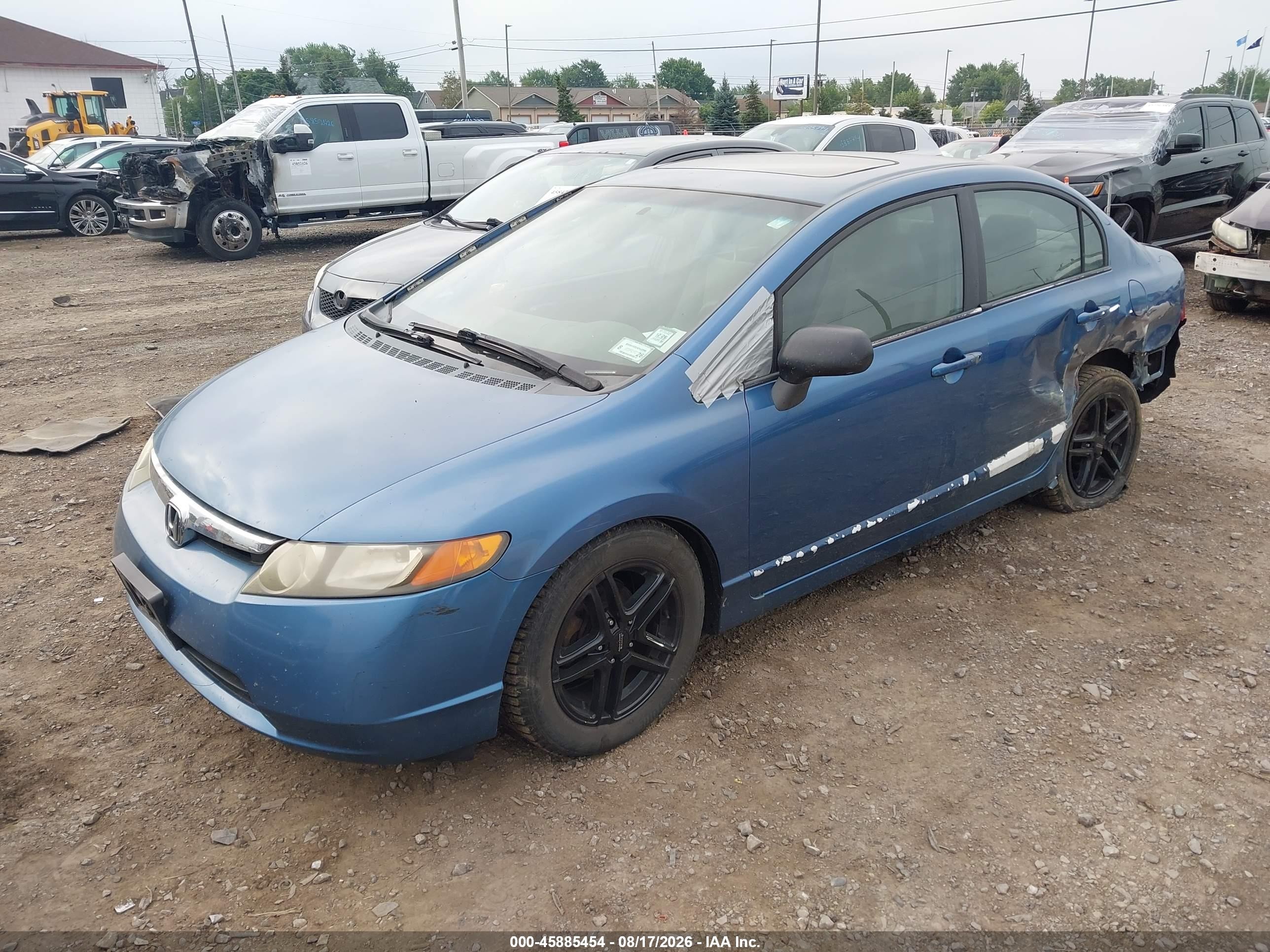 2006 Honda Civic Ex Blue vin: 1HGFA16876L045083