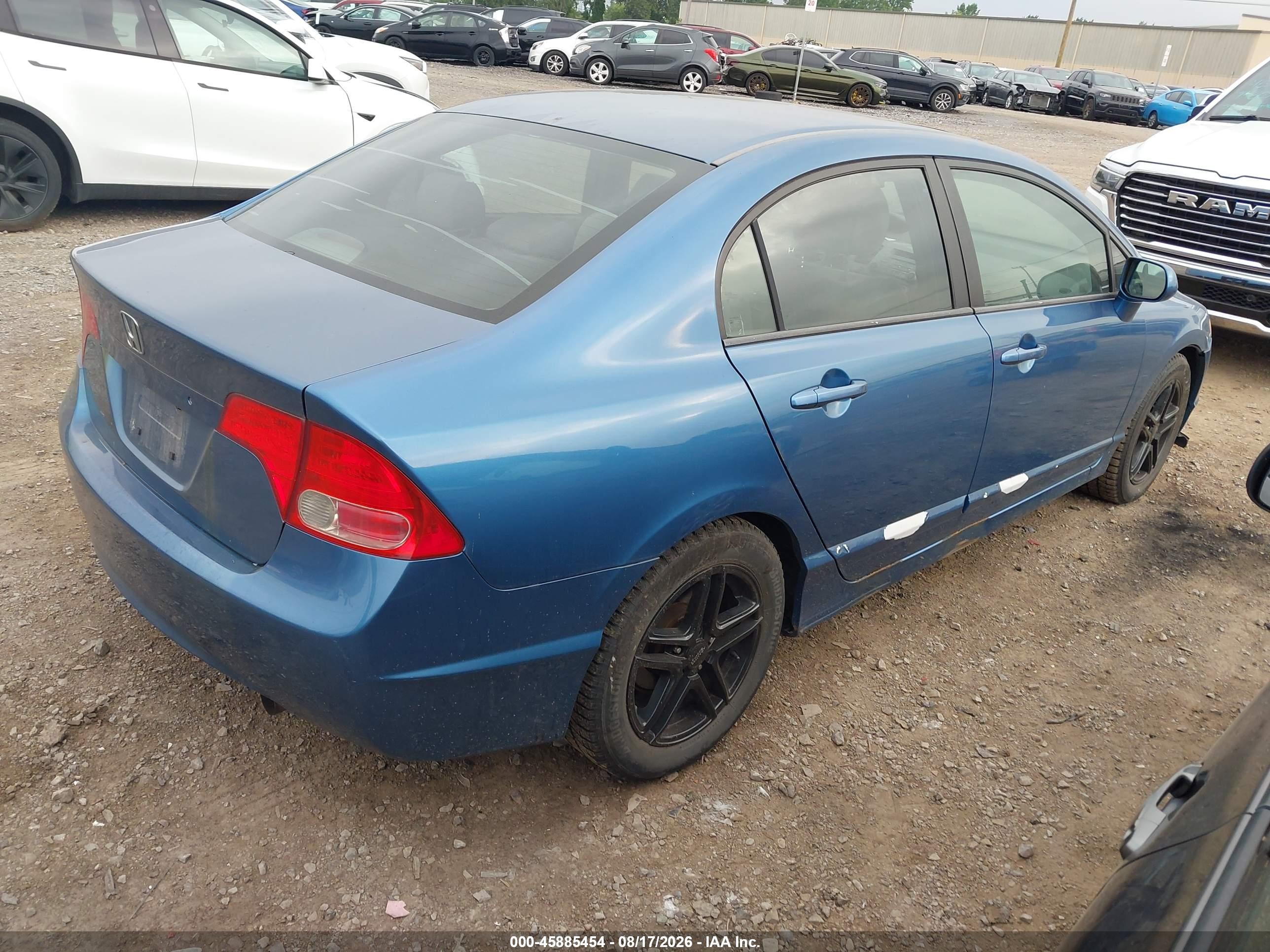 2006 Honda Civic Ex Blue vin: 1HGFA16876L045083