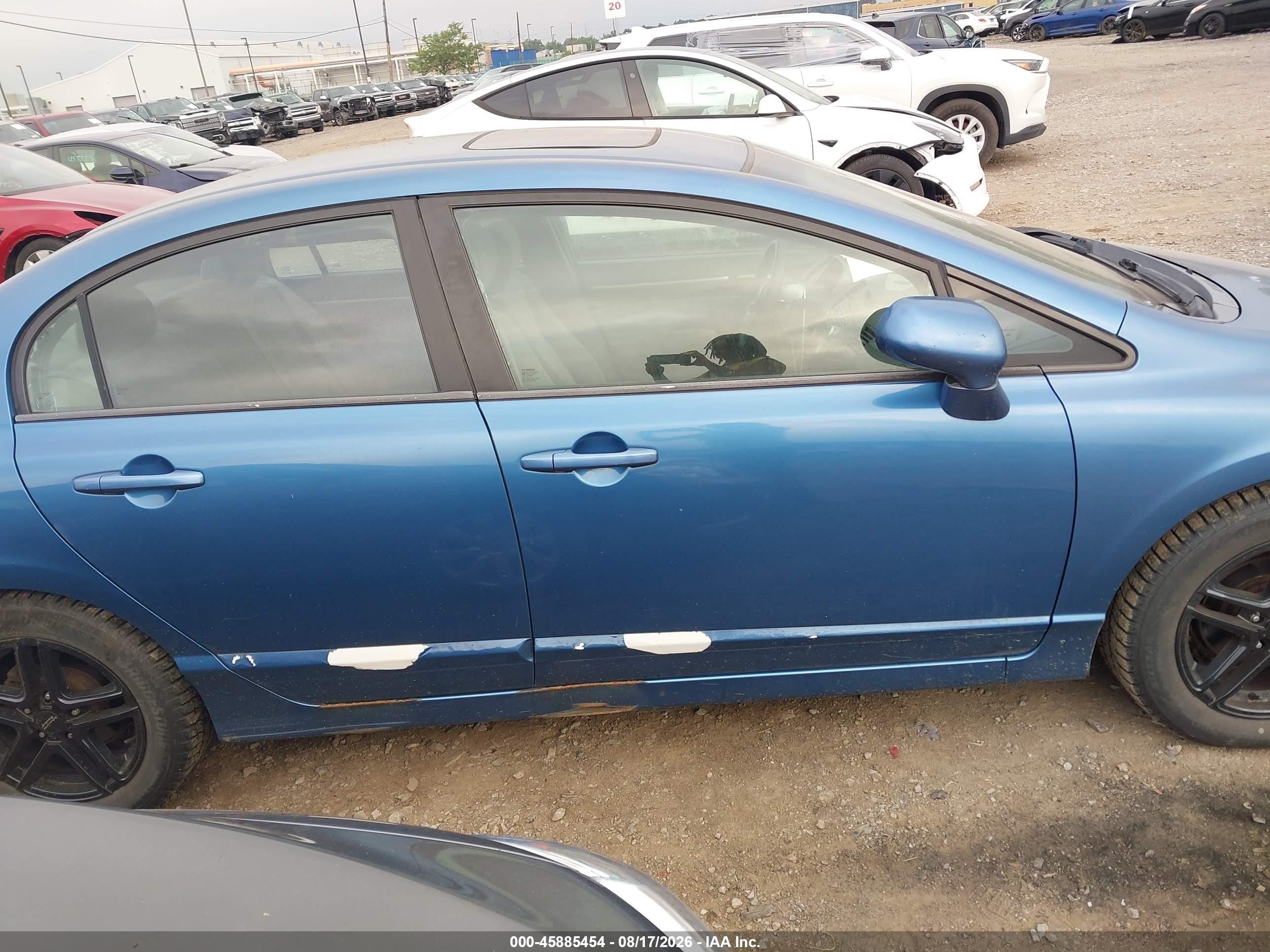 2006 Honda Civic Ex Blue vin: 1HGFA16876L045083