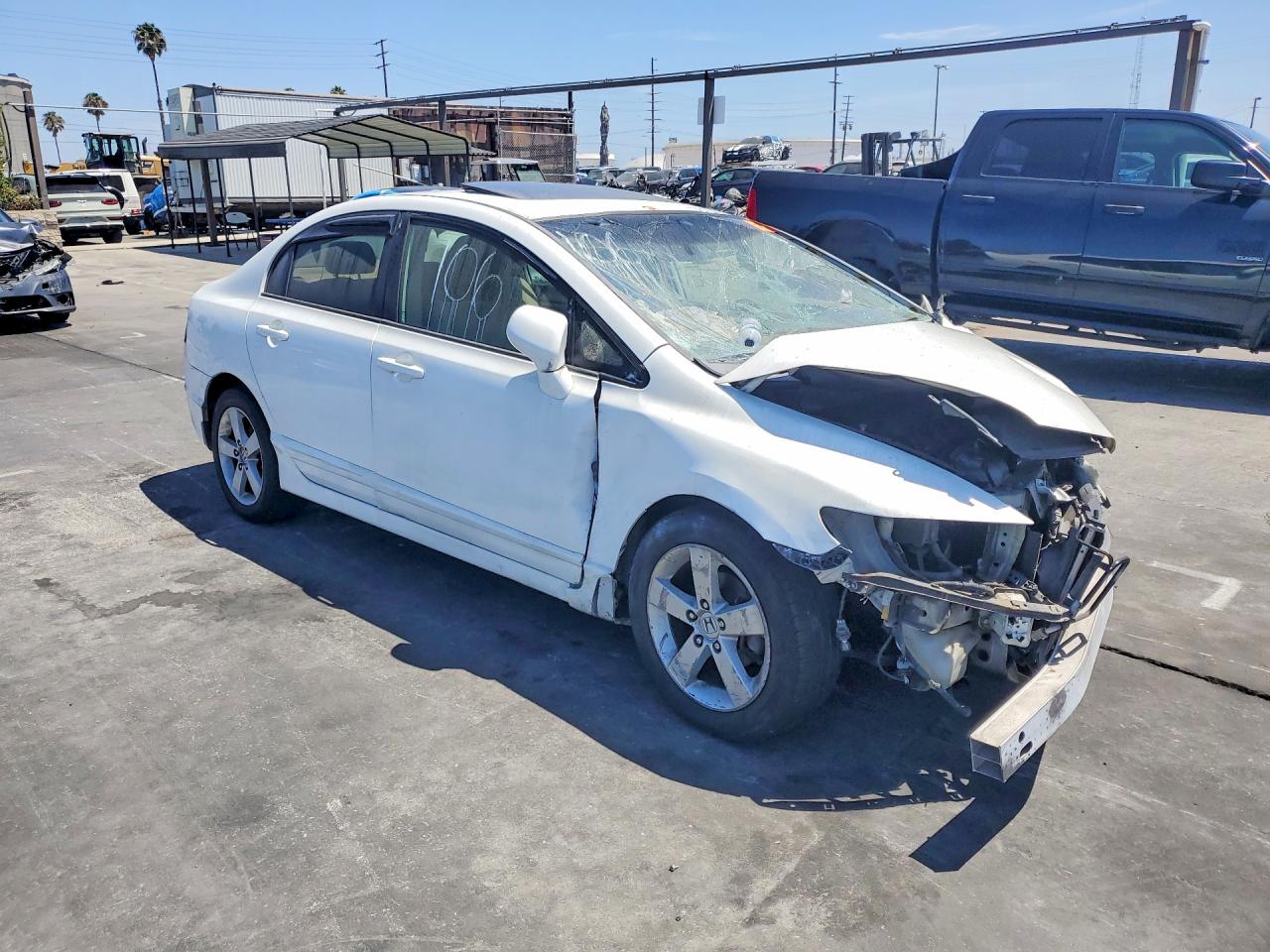 2006 Honda Civic Ex White vin: 1HGFA16876L050963