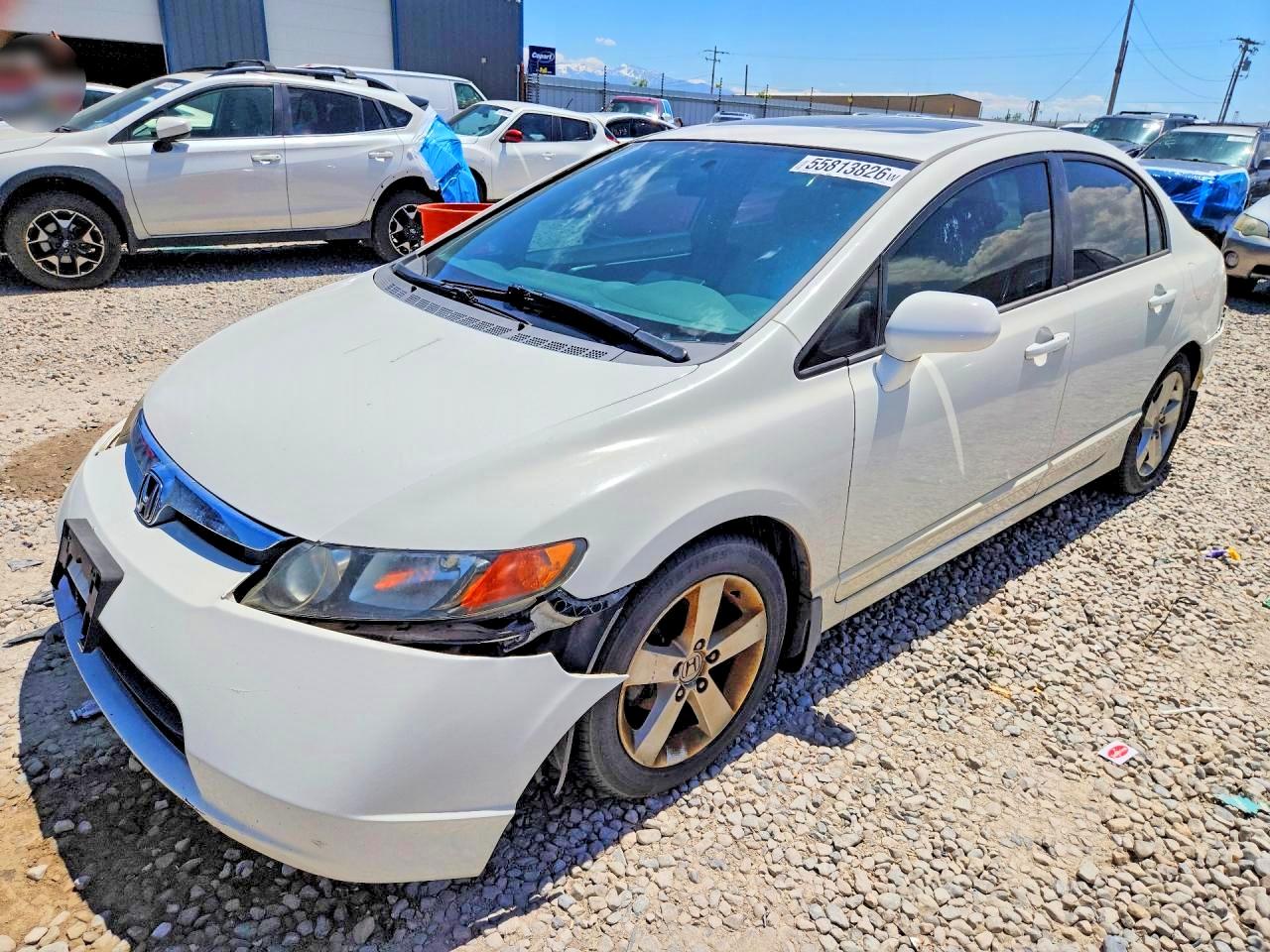 2006 Honda Civic Ex White vin: 1HGFA16876L064426