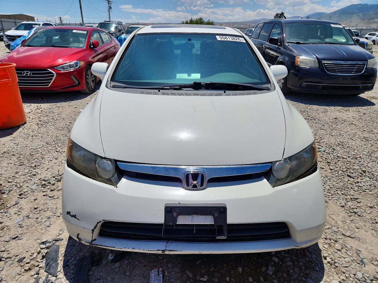 2006 Honda Civic Ex White vin: 1HGFA16876L064426