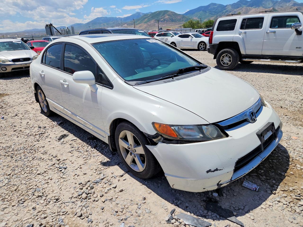 2006 Honda Civic Ex White vin: 1HGFA16876L064426