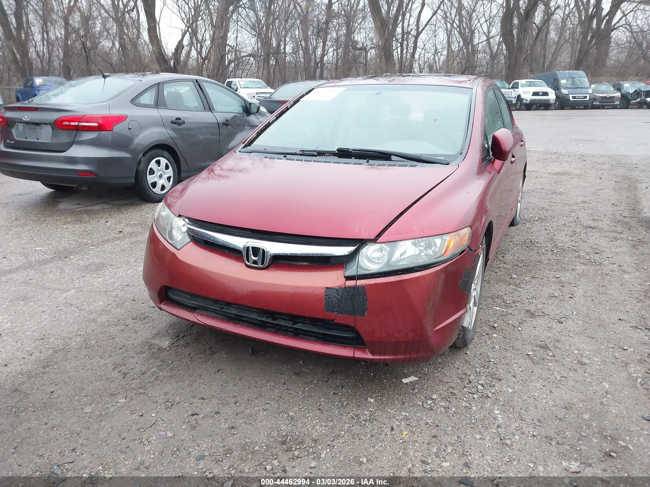2006 Honda Civic Ex Red vin: 1HGFA16876L074308