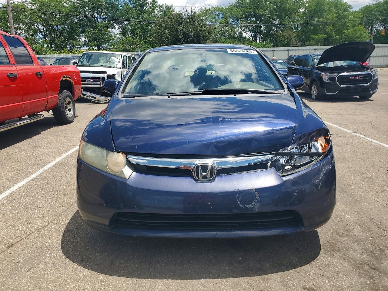 2006 Honda Civic Ex Blue vin: 1HGFA16876L075295