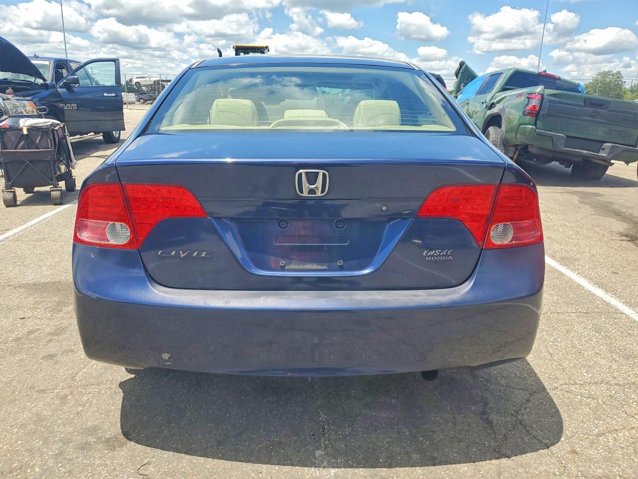2006 Honda Civic Ex Blue vin: 1HGFA16876L075295